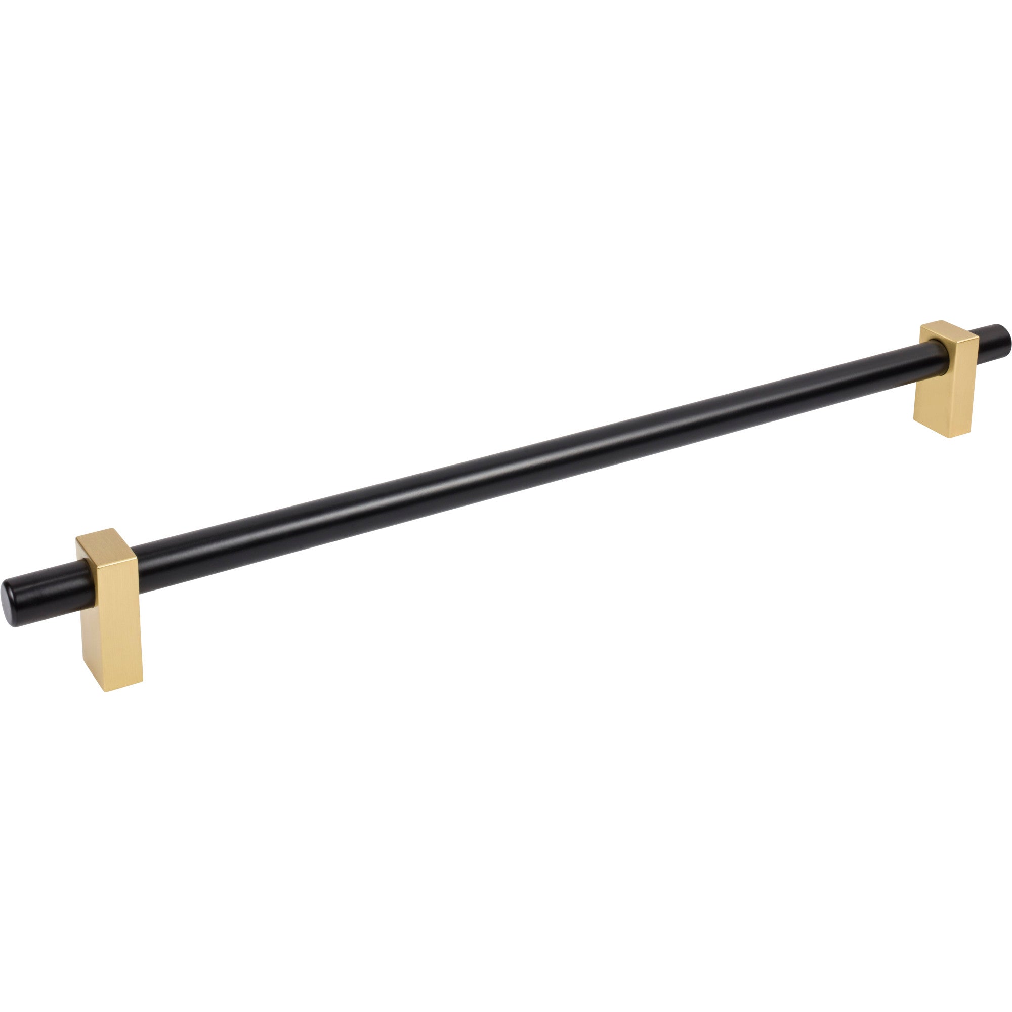 Jeffrey Alexander Larkin Appliance Handle Matte Black w/Brushed Gold / 18"