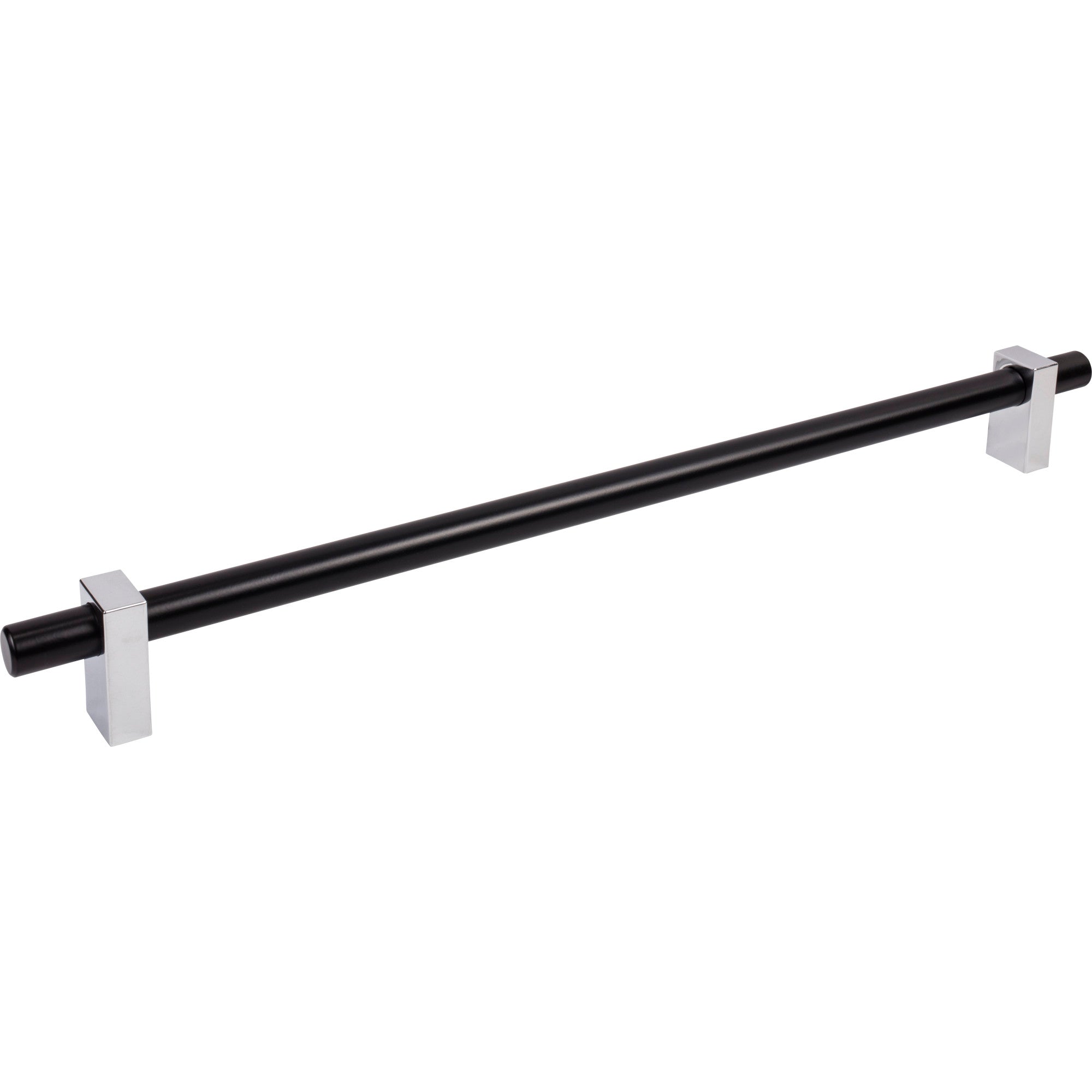 Jeffrey Alexander Larkin Appliance Handle Matte Black w/Polished Chrome / 18"