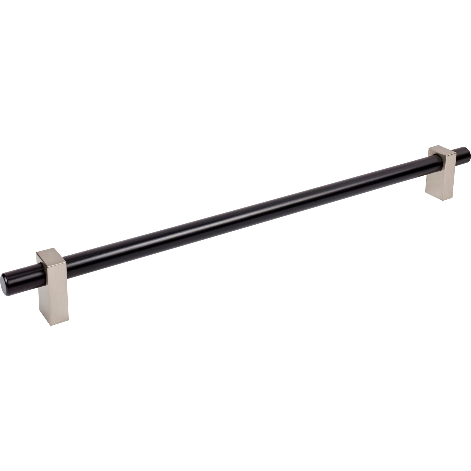 Jeffrey Alexander Larkin Appliance Handle Matte Black w/Satin Nickel / 18"
