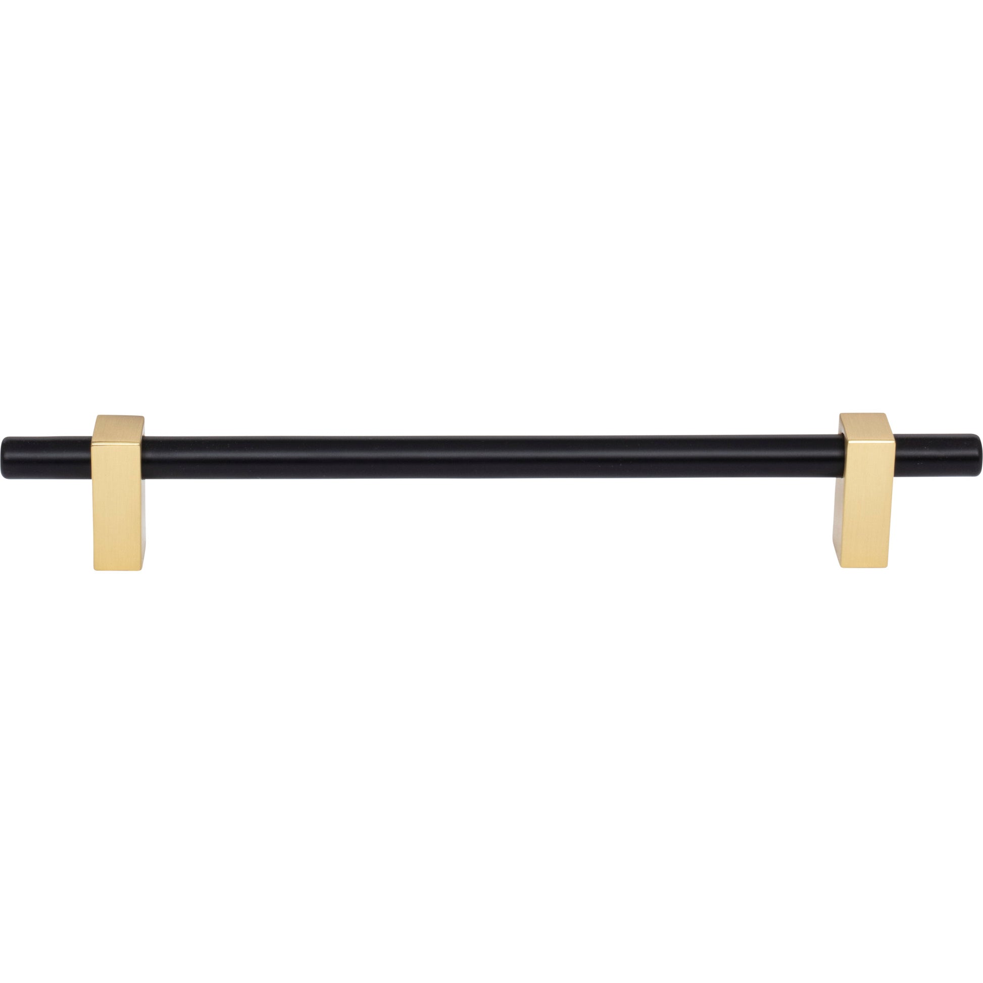 Jeffrey Alexander Larkin Cabinet Bar Pull Matte Black w/Brushed Gold / 192 mm