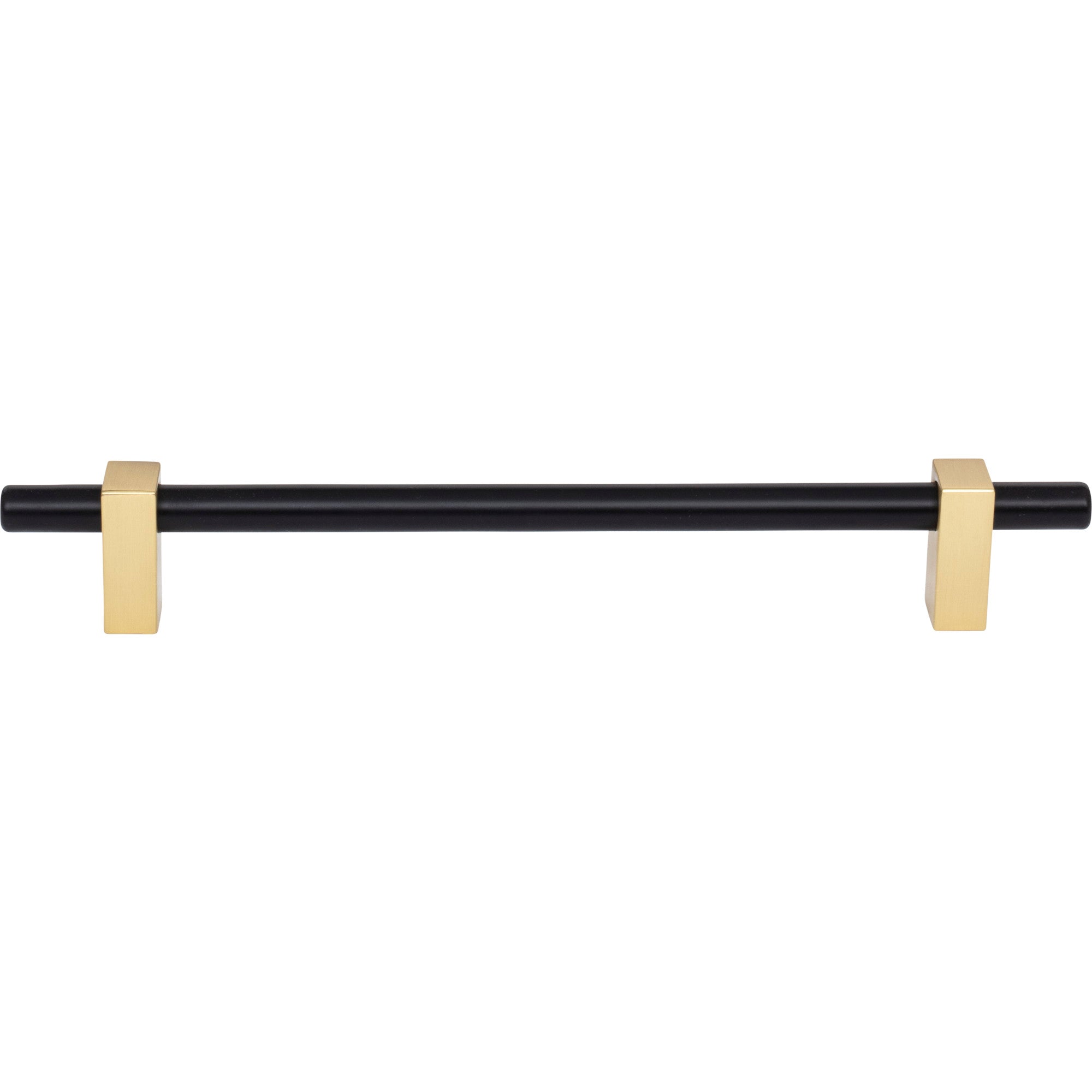 Jeffrey Alexander Larkin Cabinet Bar Pull Matte Black w/Brushed Gold / 192 mm