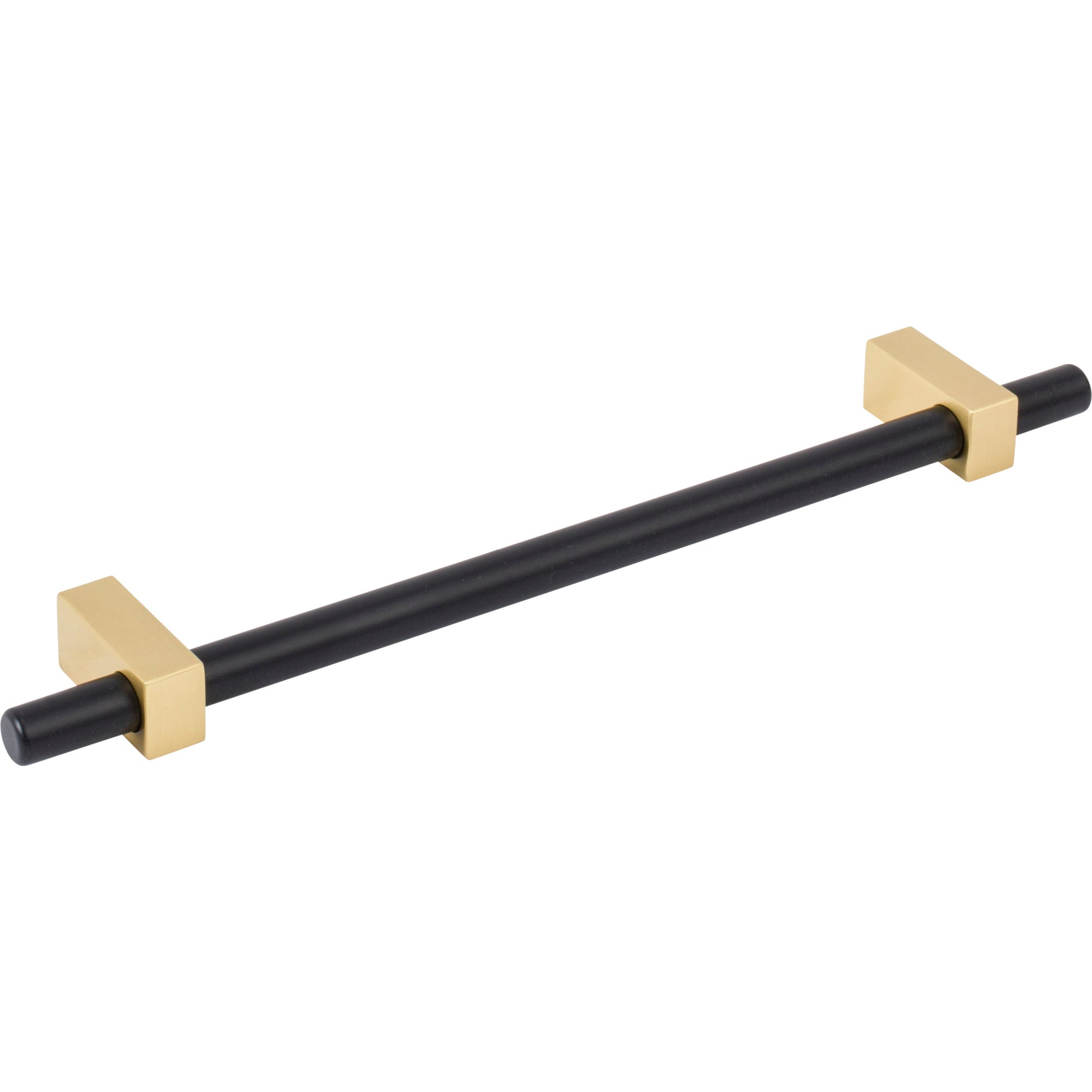 Jeffrey Alexander Larkin Cabinet Bar Pull Matte Black w/Brushed Gold / 192 mm