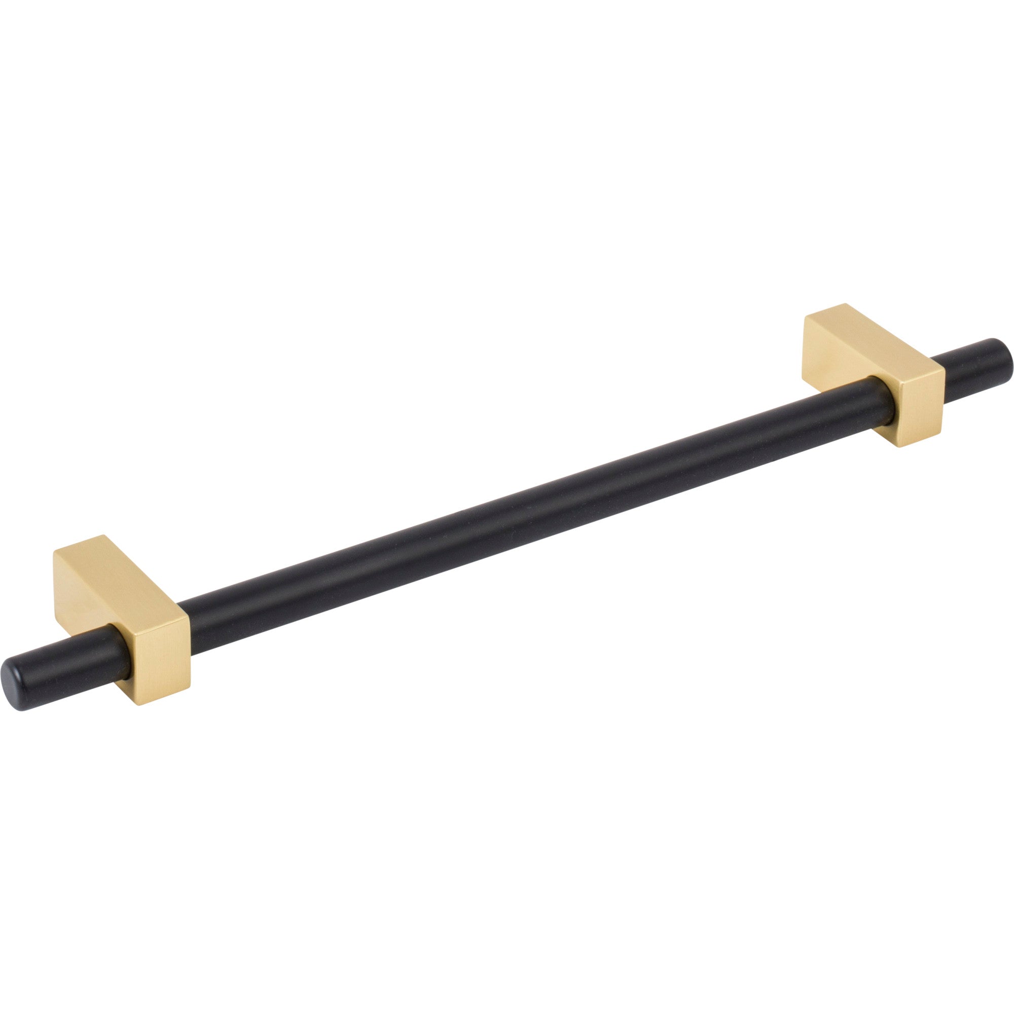 Jeffrey Alexander Larkin Cabinet Bar Pull Matte Black w/Brushed Gold / 192 mm