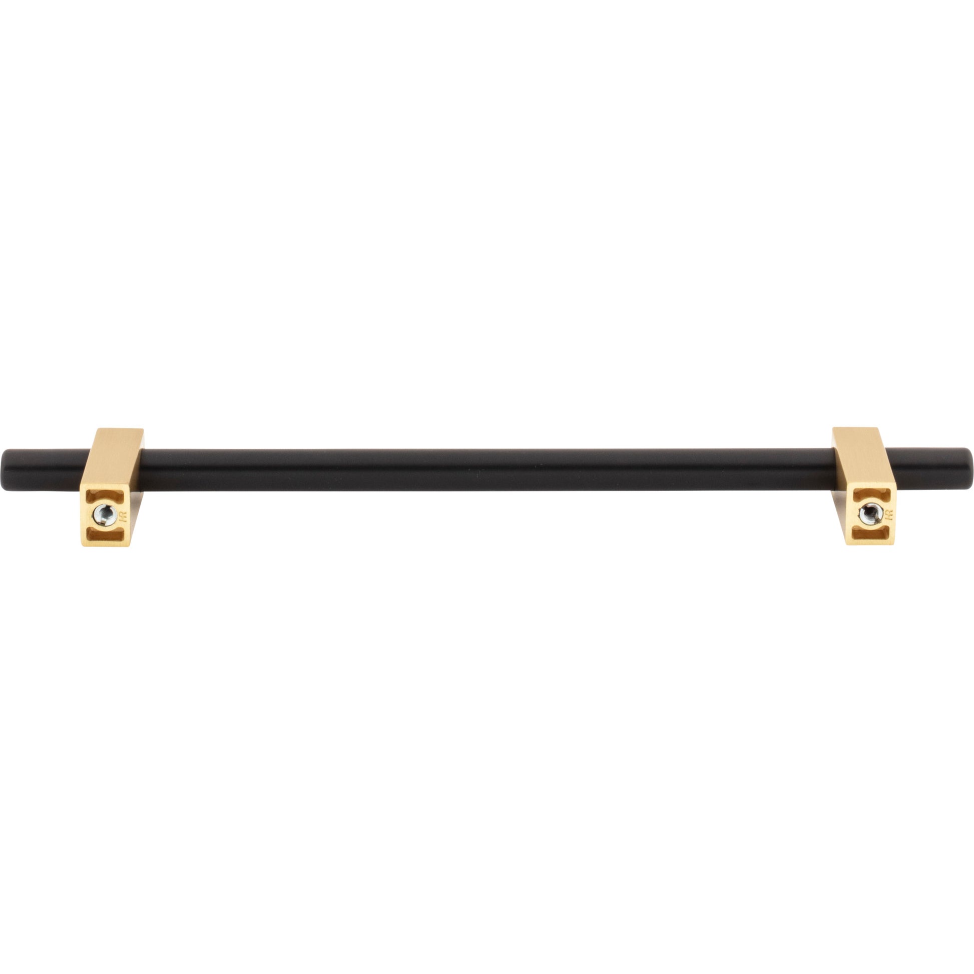 Jeffrey Alexander Larkin Cabinet Bar Pull Matte Black w/Brushed Gold / 192 mm