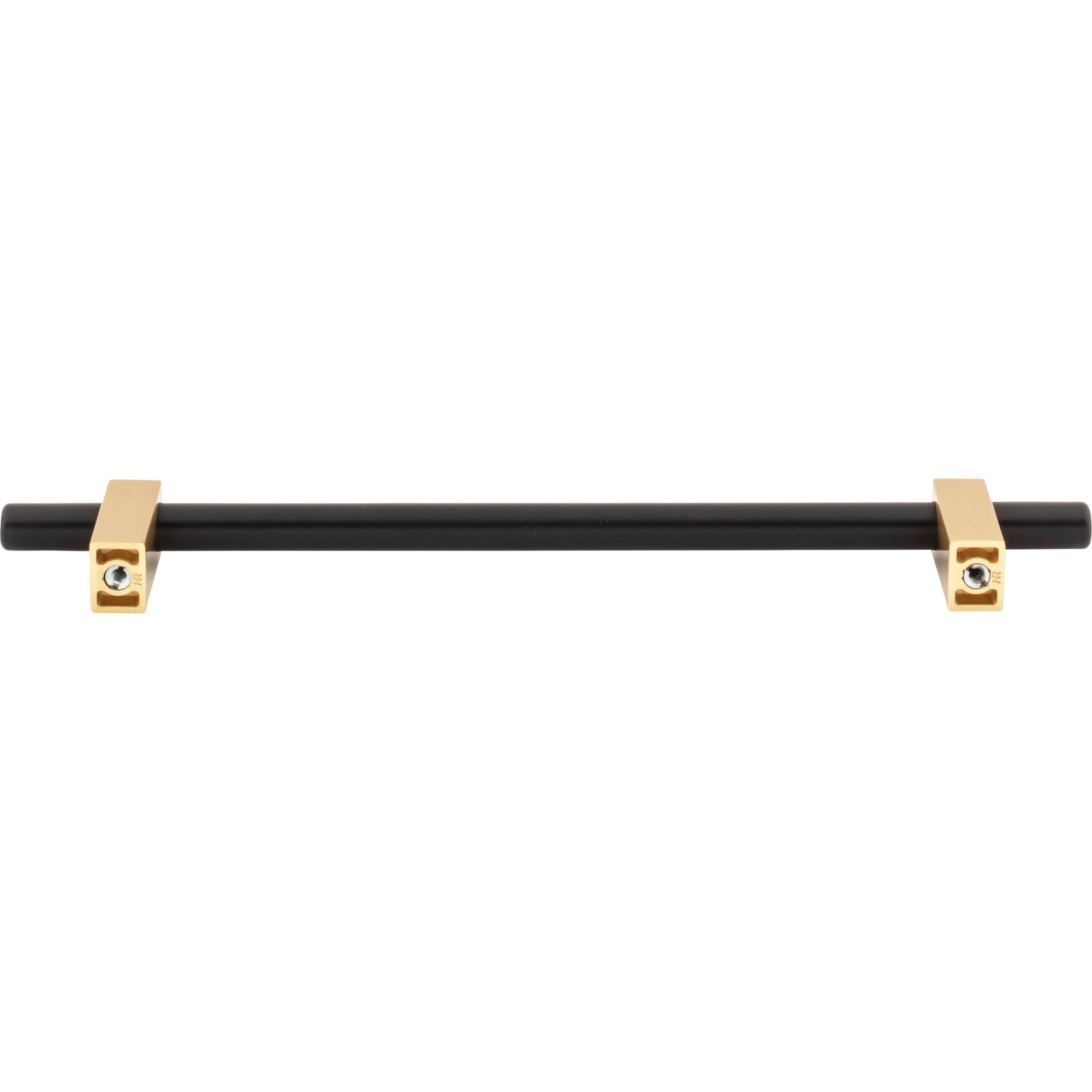 Jeffrey Alexander Larkin Cabinet Bar Pull Matte Black w/Brushed Gold / 192 mm