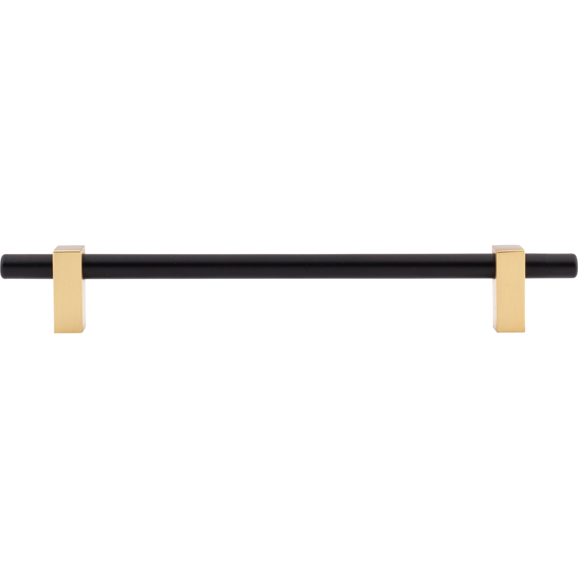 Jeffrey Alexander Larkin Cabinet Bar Pull Matte Black w/Brushed Gold / 192 mm