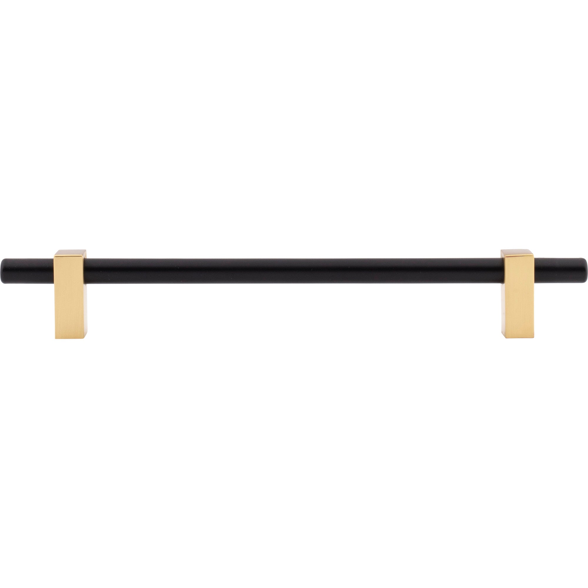 Jeffrey Alexander Larkin Cabinet Bar Pull Matte Black w/Brushed Gold / 192 mm