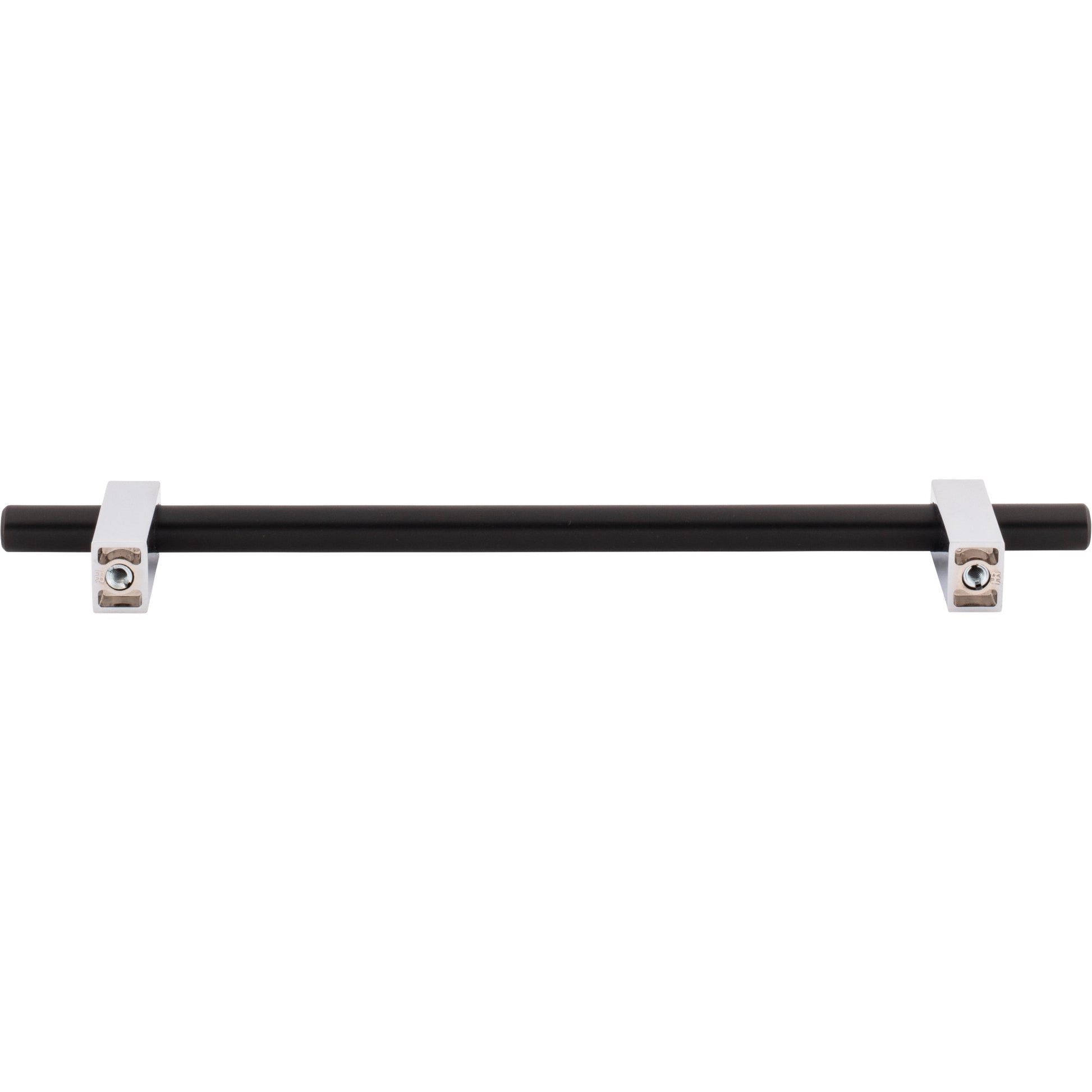 Jeffrey Alexander Larkin Cabinet Bar Pull Matte Black w/Polished Chrome / 192 mm