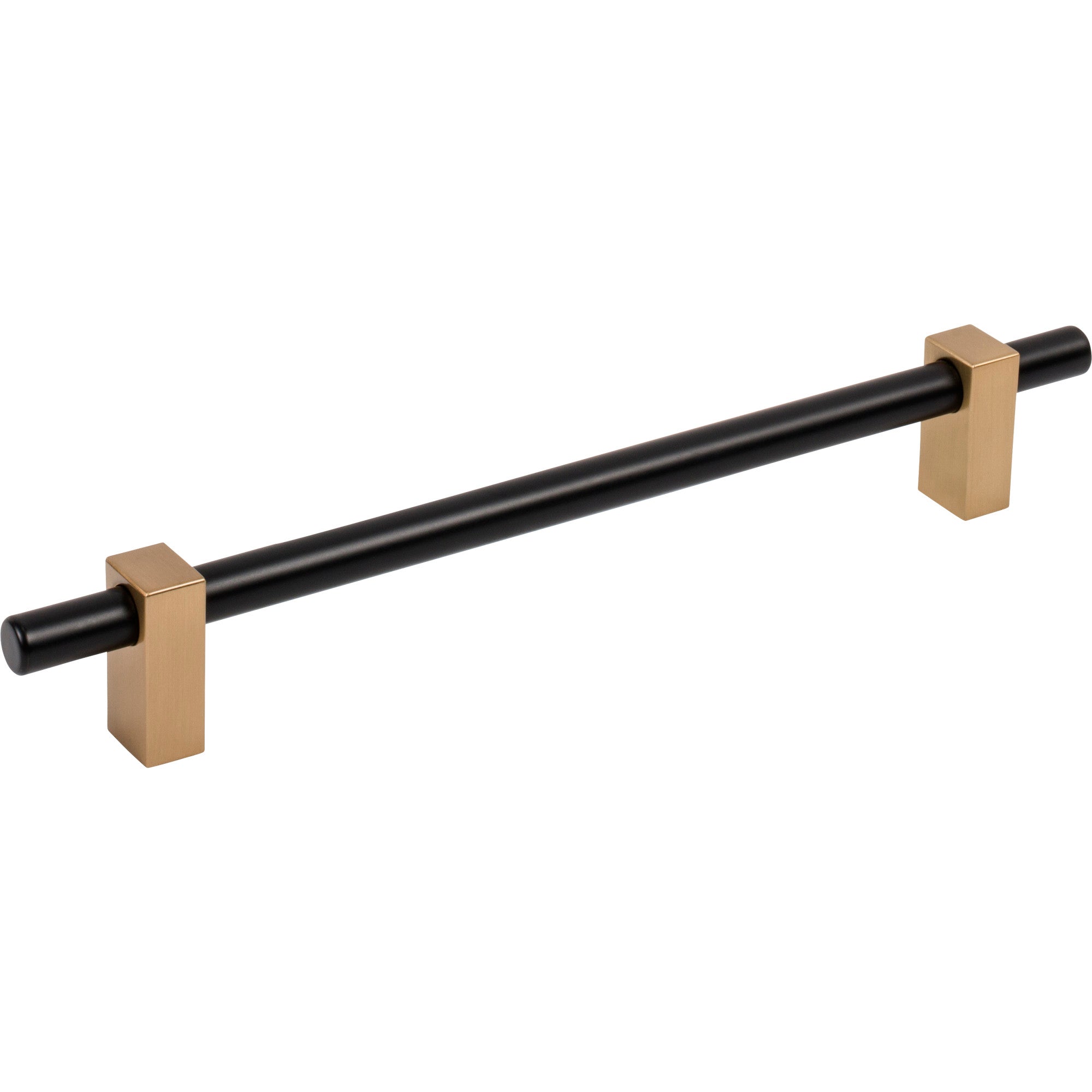 Jeffrey Alexander Larkin Cabinet Bar Pull Matte Black w/Satin Bronze / 192 mm