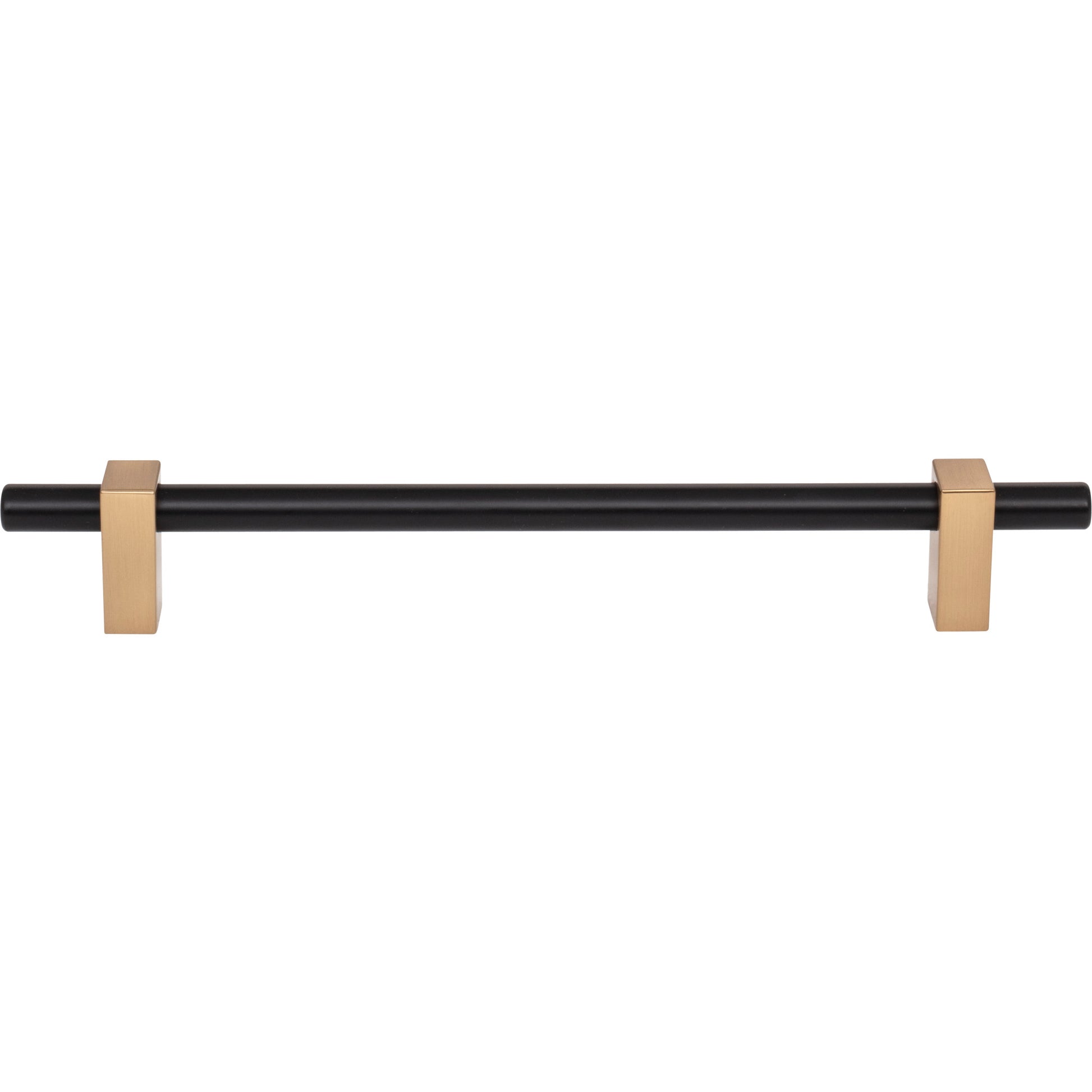 Jeffrey Alexander Larkin Cabinet Bar Pull Matte Black w/Satin Bronze / 192 mm