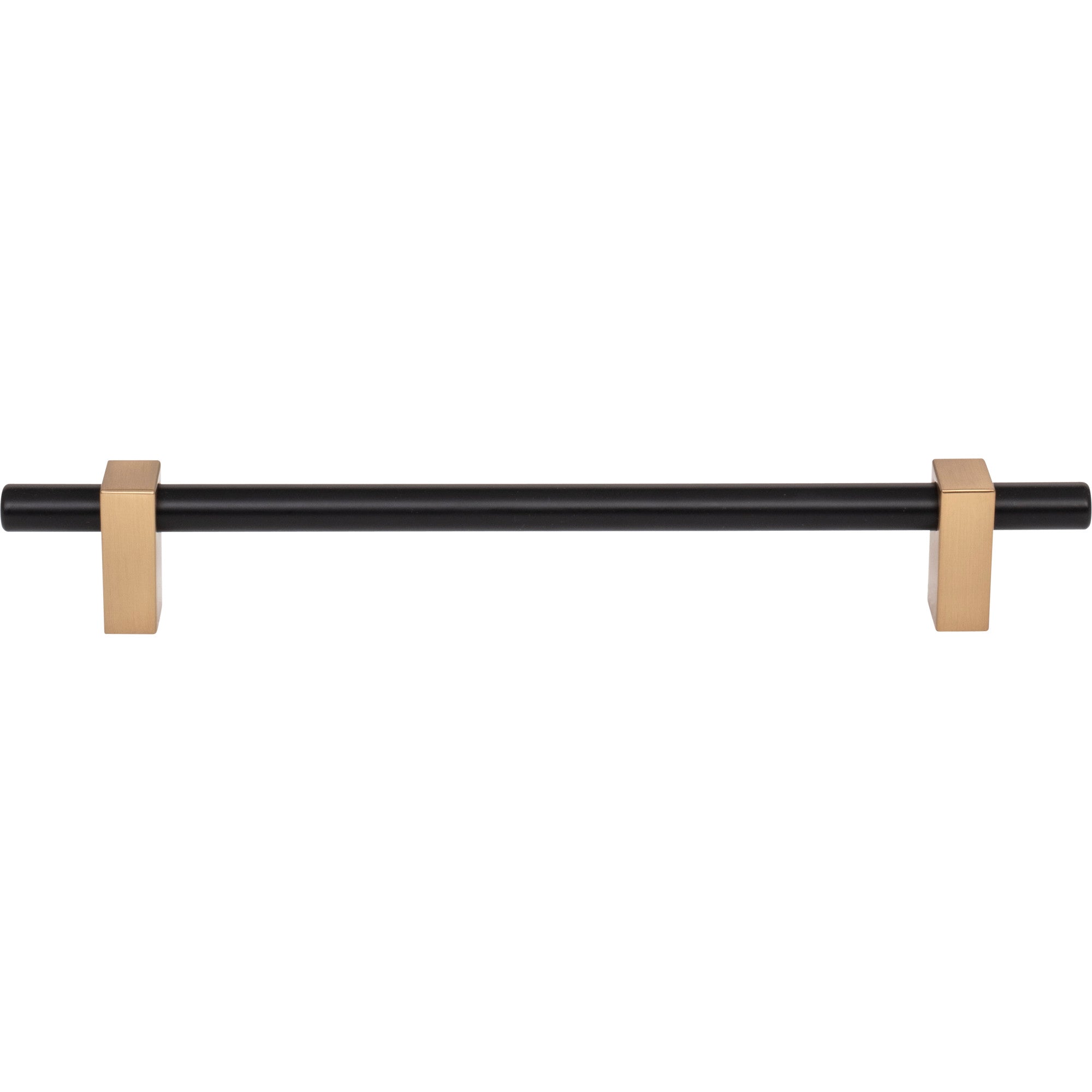 Jeffrey Alexander Larkin Cabinet Bar Pull Matte Black w/Satin Bronze / 192 mm