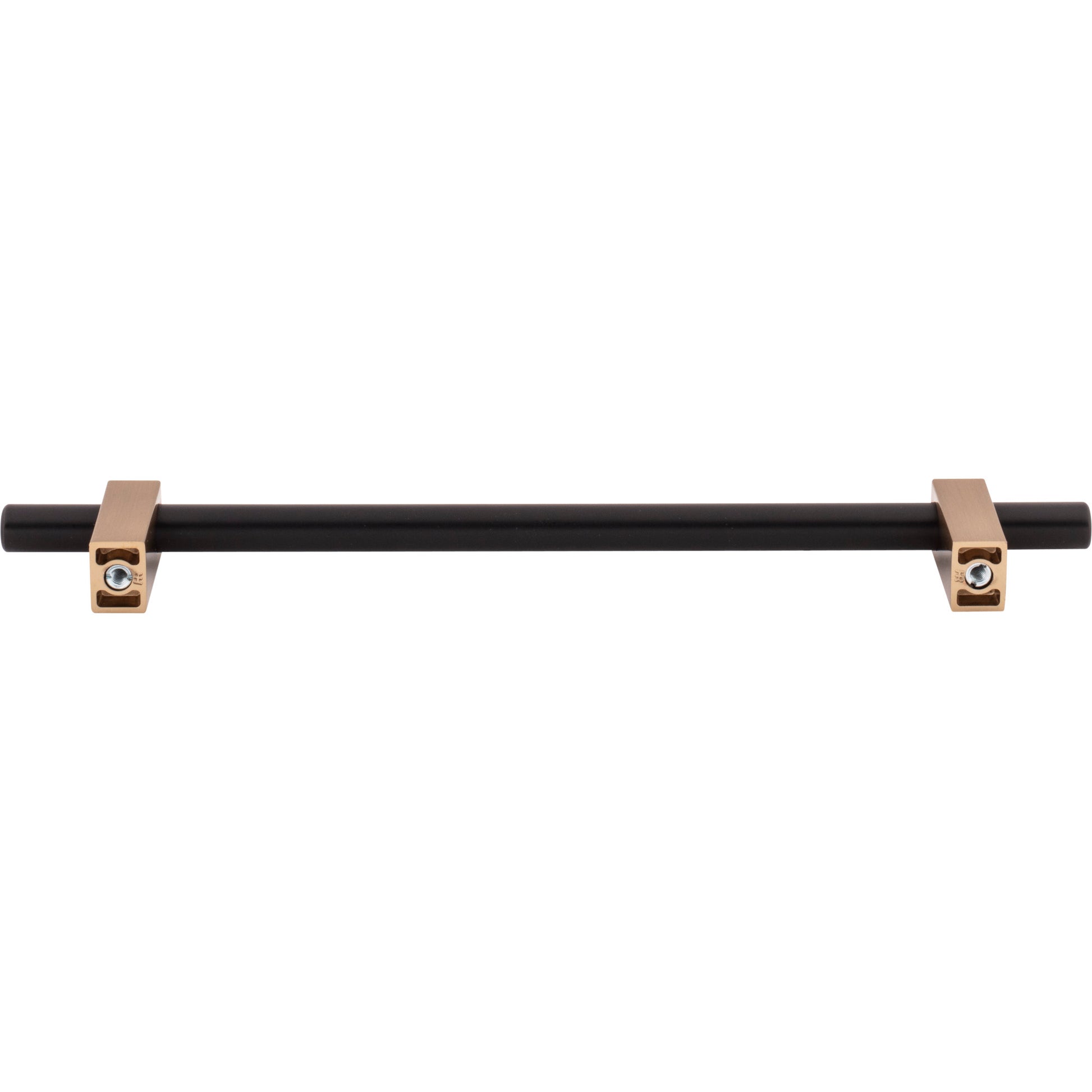 Jeffrey Alexander Larkin Cabinet Bar Pull Matte Black w/Satin Bronze / 192 mm