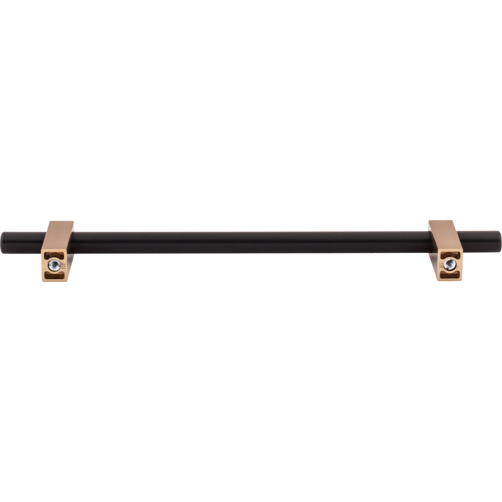 Jeffrey Alexander Larkin Cabinet Bar Pull Matte Black w/Satin Bronze / 192 mm