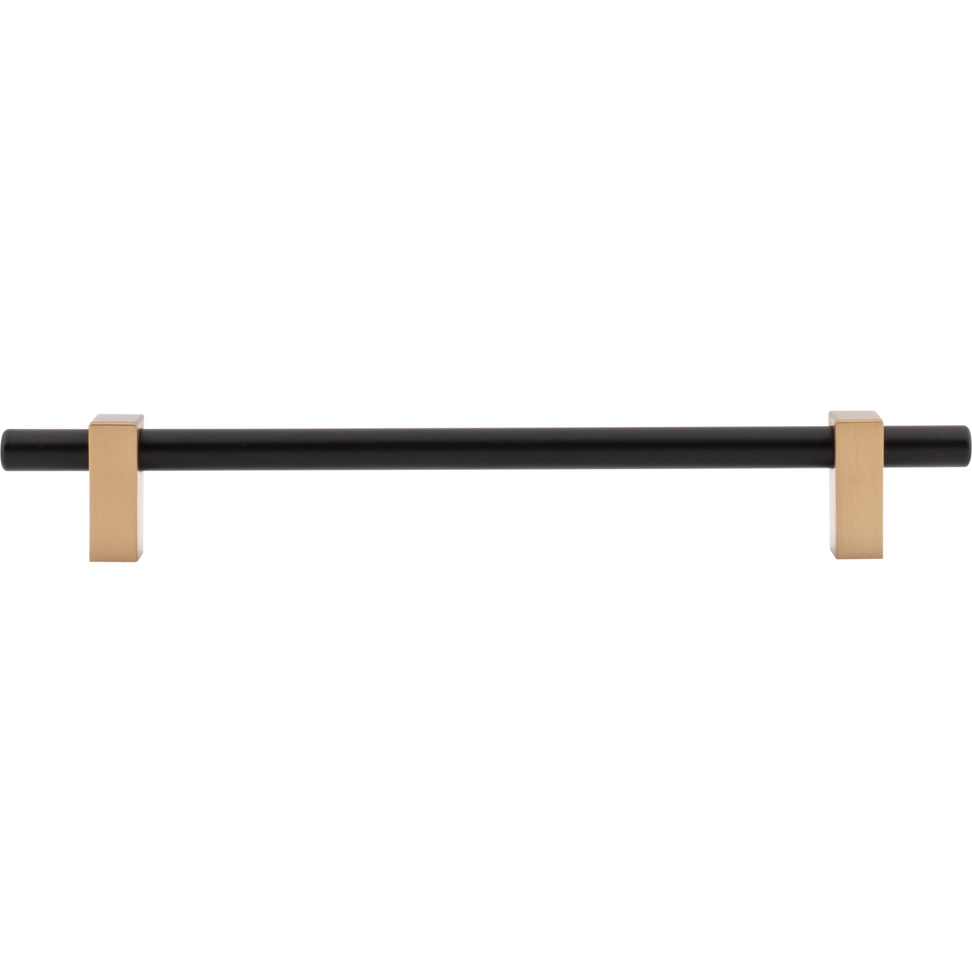 Jeffrey Alexander Larkin Cabinet Bar Pull Matte Black w/Satin Bronze / 192 mm