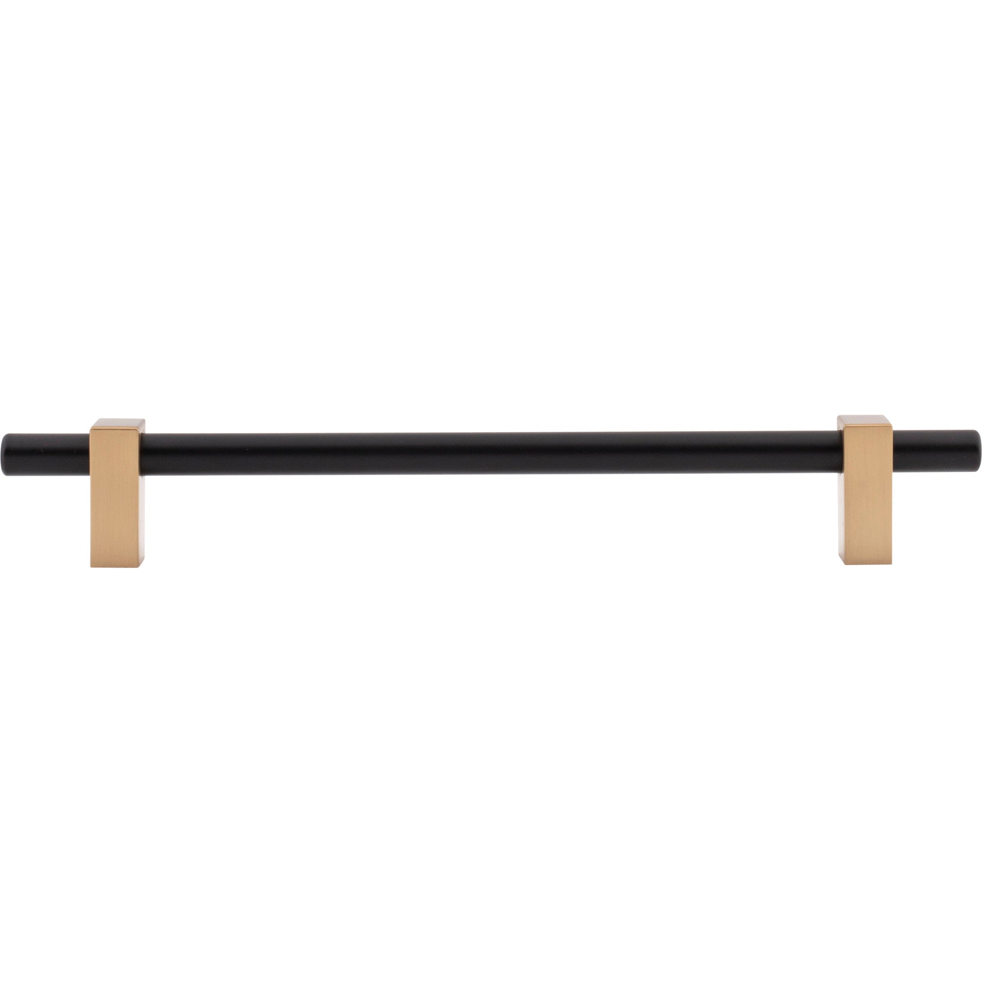 Jeffrey Alexander Larkin Cabinet Bar Pull Matte Black w/Satin Bronze / 192 mm
