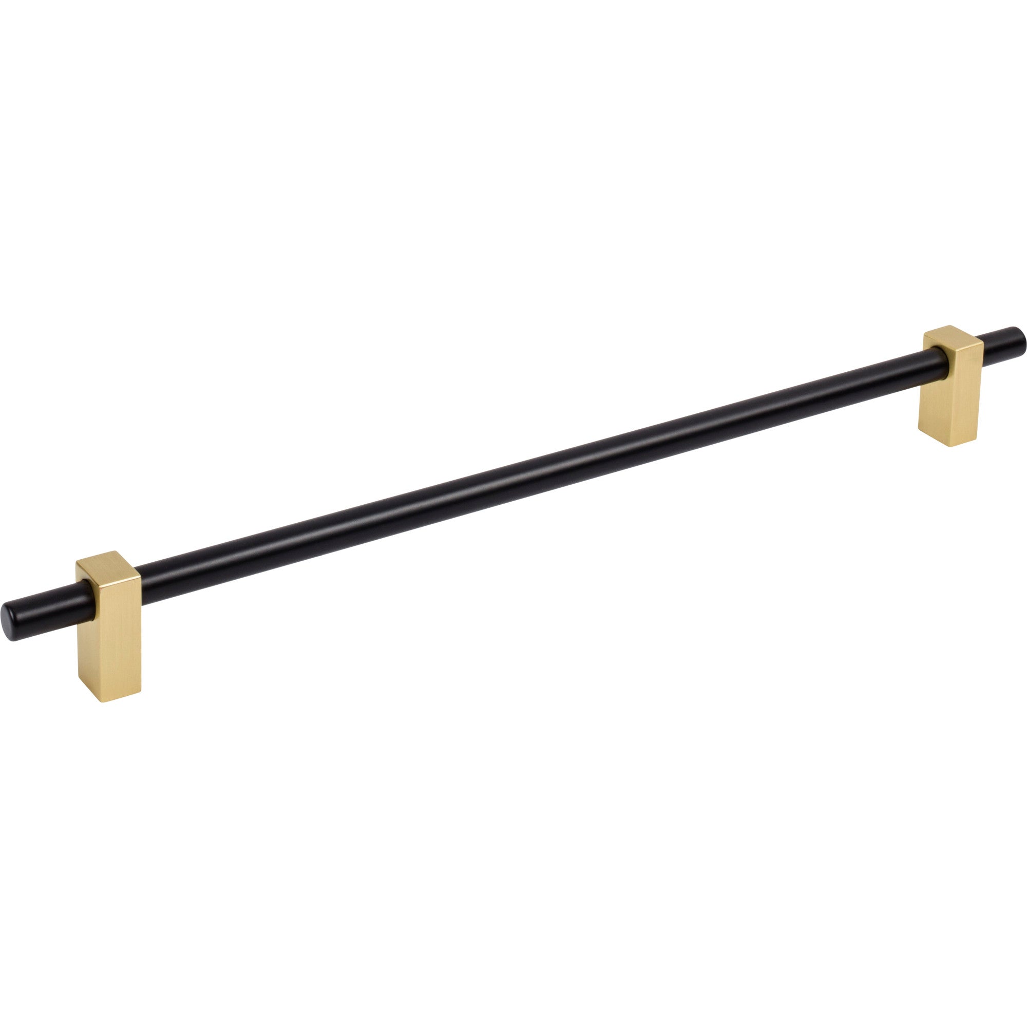Jeffrey Alexander Larkin Cabinet Bar Pull Matte Black w/Brushed Gold / 305 mm