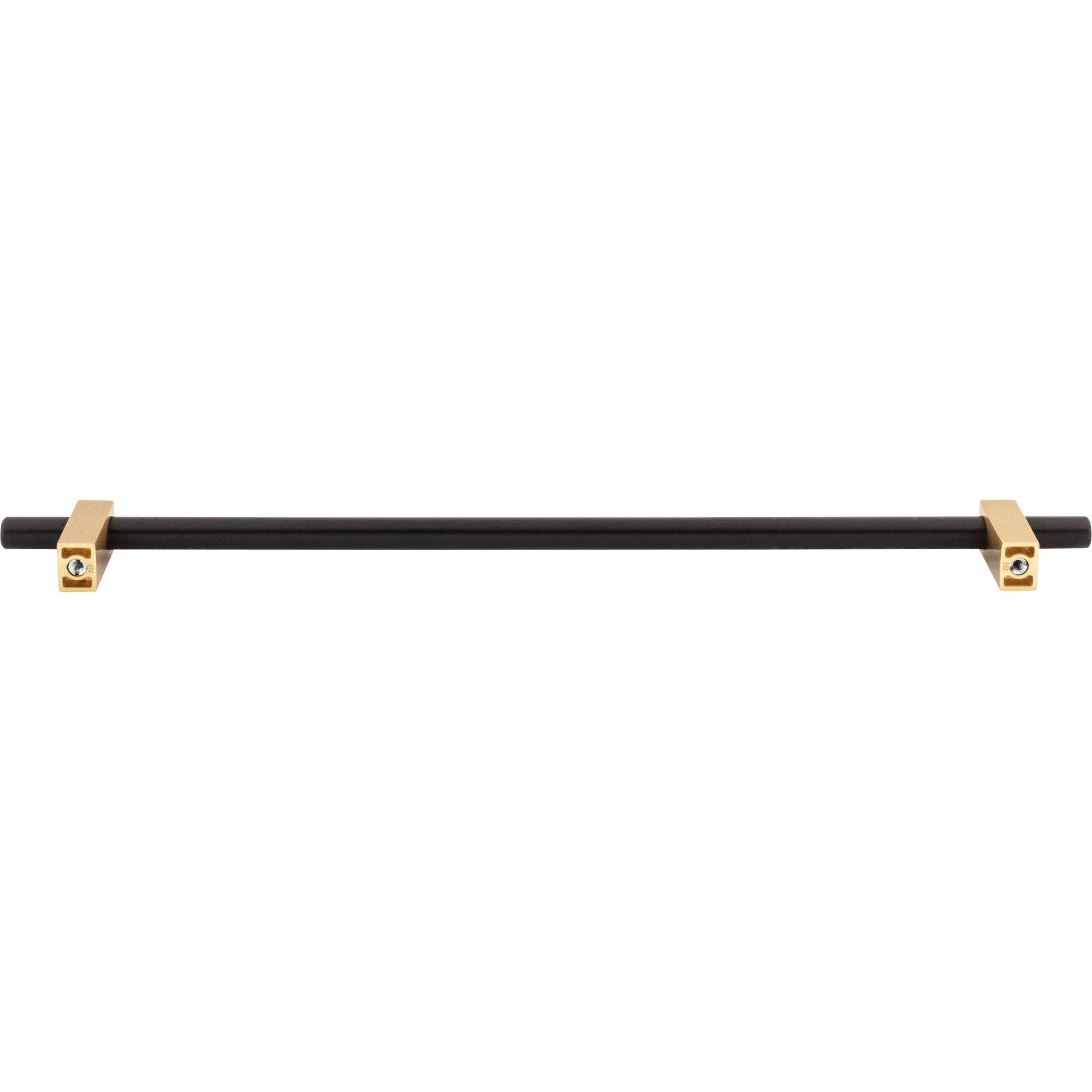 Jeffrey Alexander Larkin Cabinet Bar Pull Matte Black w/Brushed Gold / 305 mm