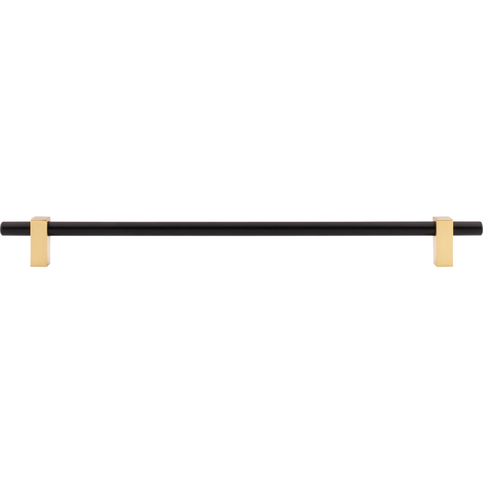 Jeffrey Alexander Larkin Cabinet Bar Pull Matte Black w/Brushed Gold / 305 mm