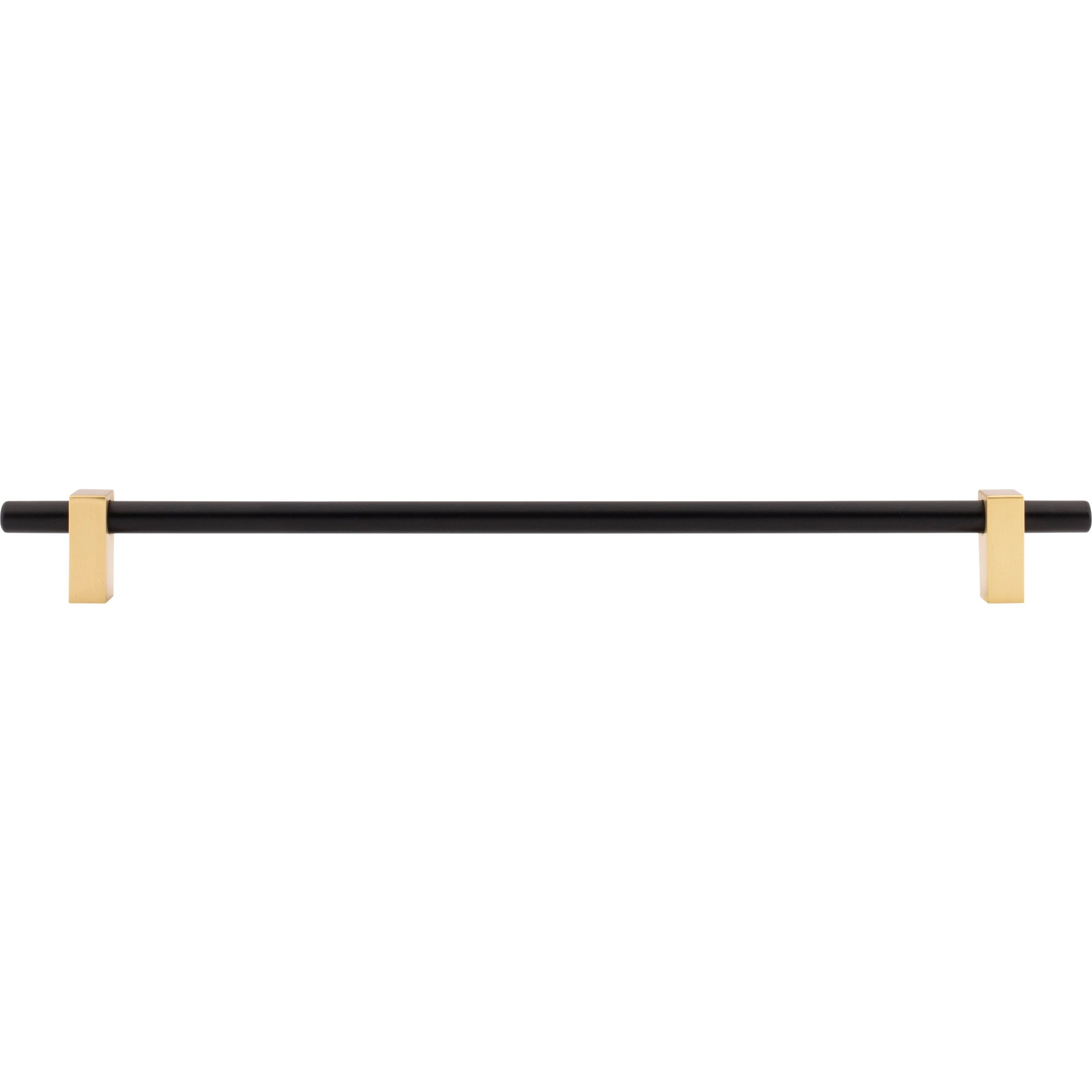 Jeffrey Alexander Larkin Cabinet Bar Pull Matte Black w/Brushed Gold / 305 mm