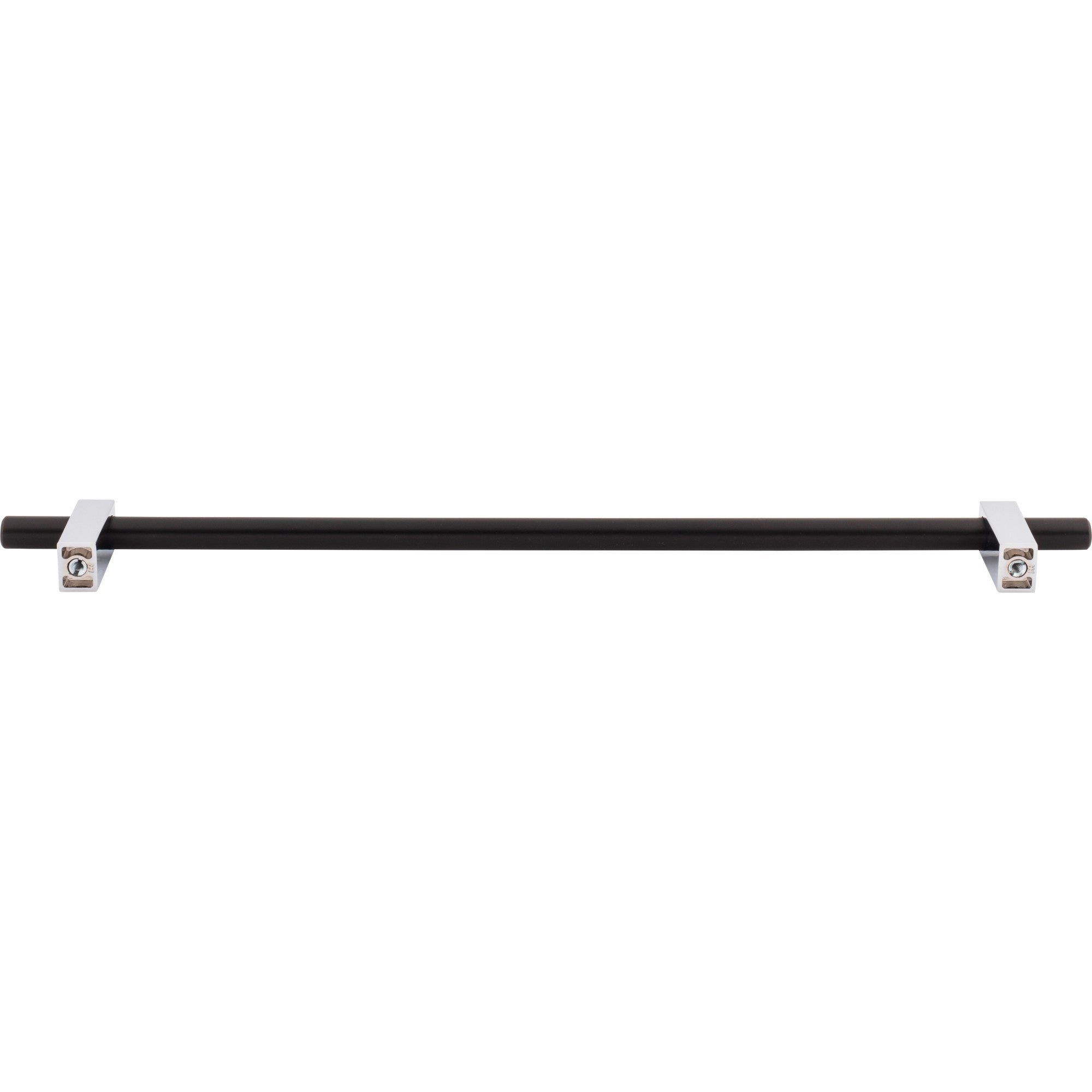 Jeffrey Alexander Larkin Cabinet Bar Pull Matte Black w/Polished Chrome / 305 mm