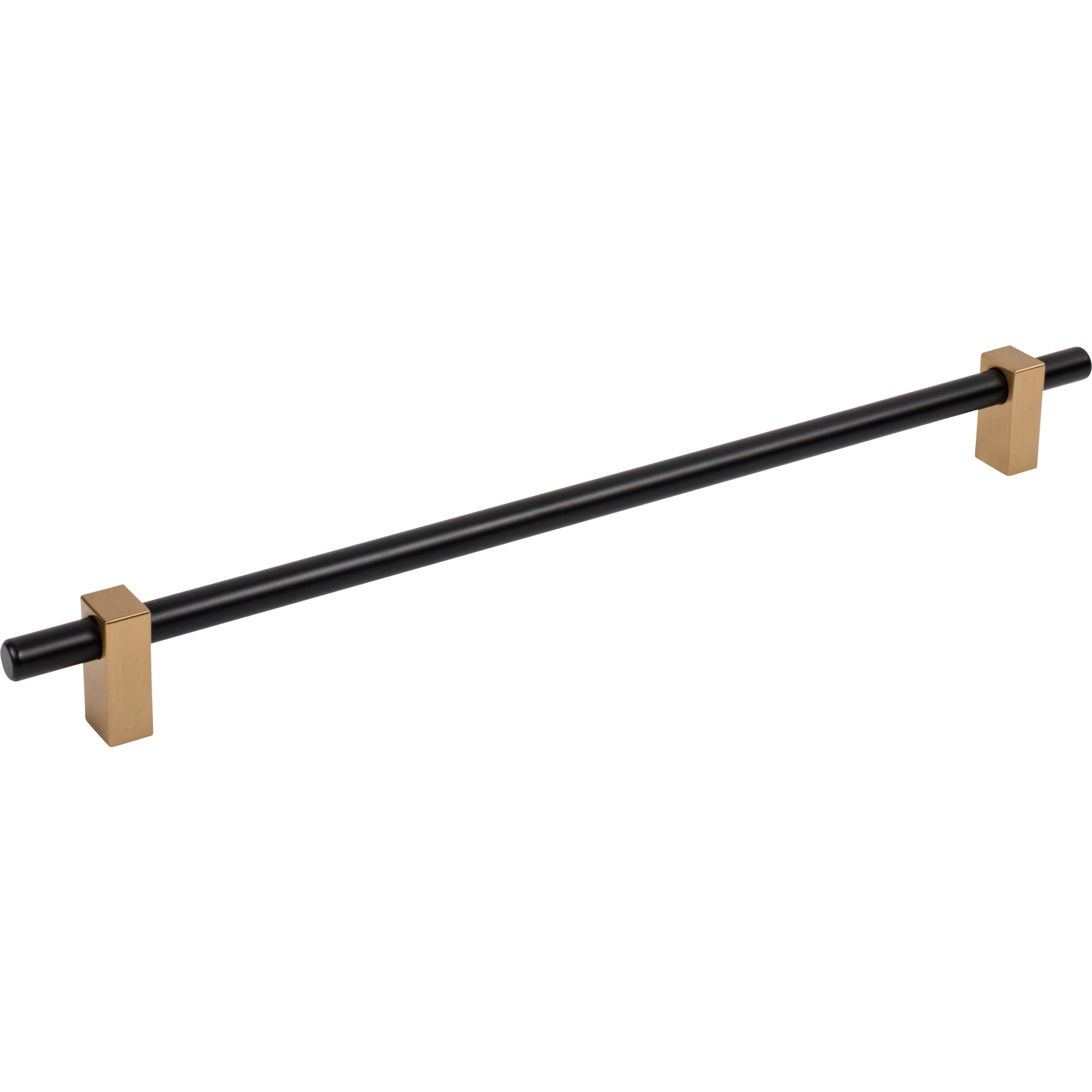 Jeffrey Alexander Larkin Cabinet Bar Pull Matte Black w/Satin Bronze / 305 mm