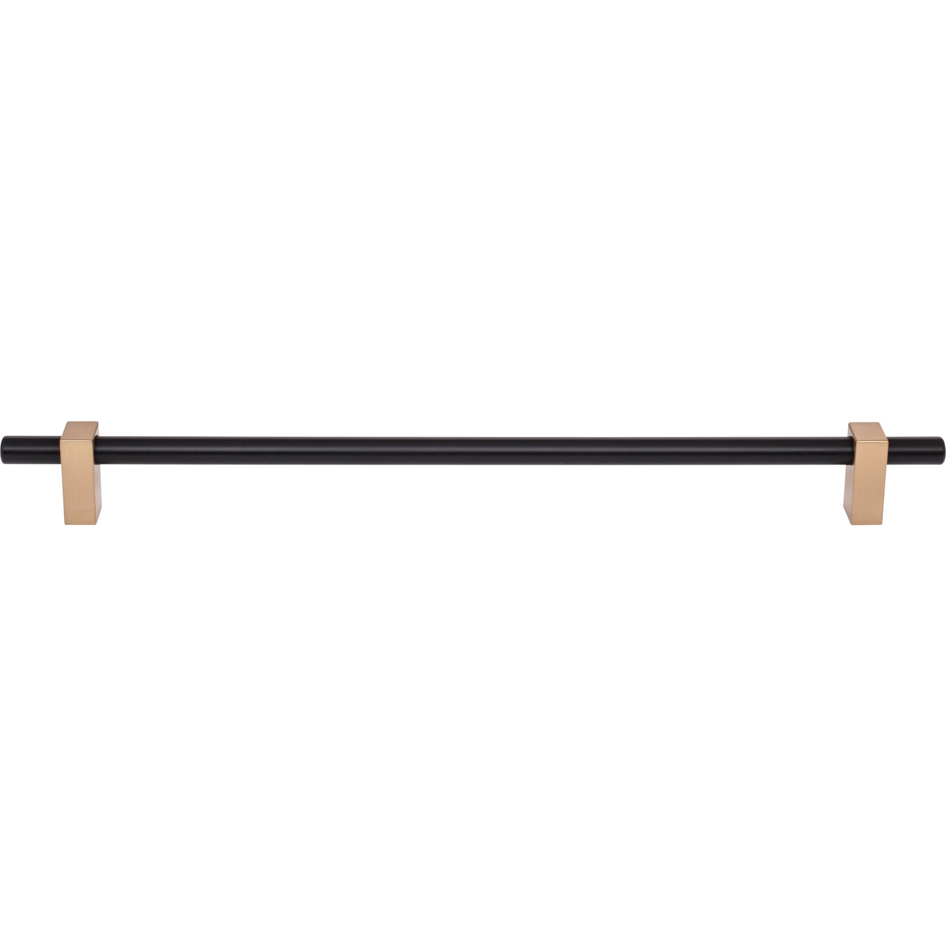 Jeffrey Alexander Larkin Cabinet Bar Pull Matte Black w/Satin Bronze / 305 mm