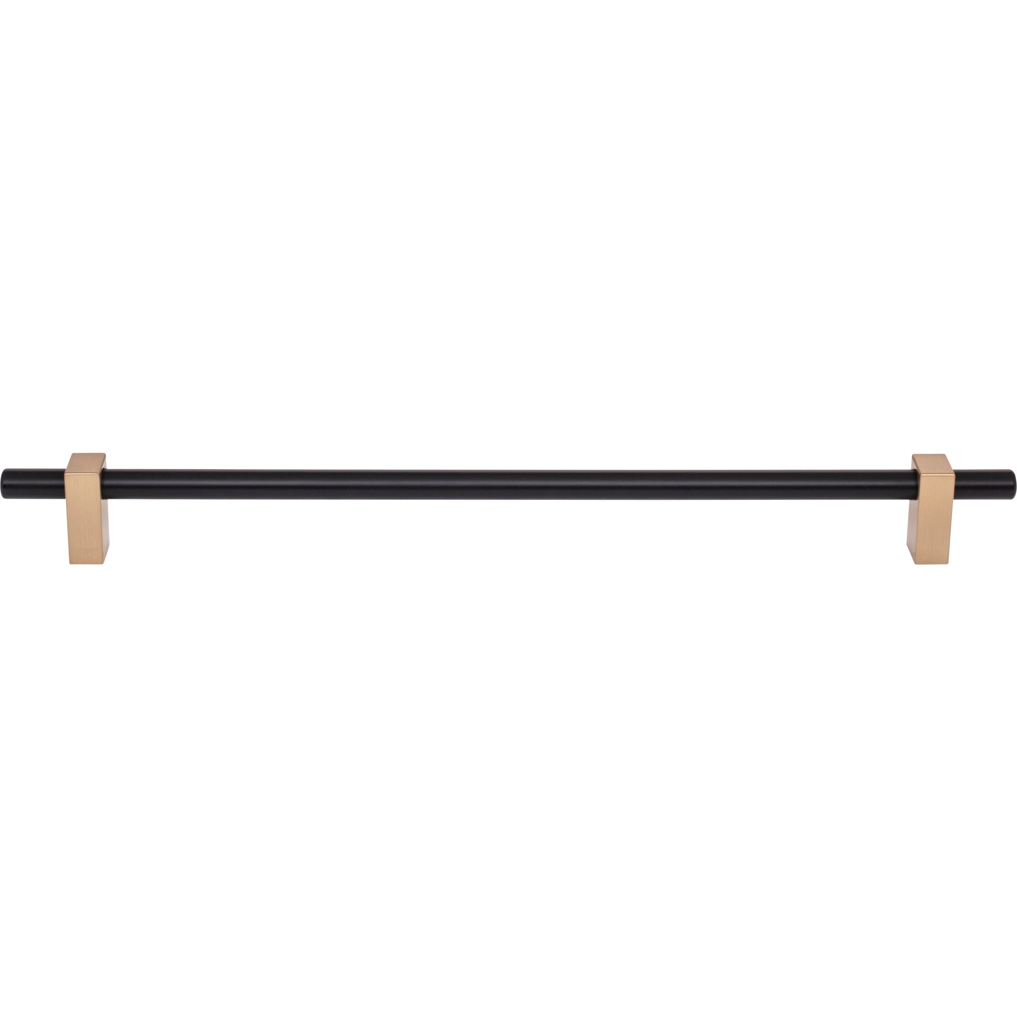 Jeffrey Alexander Larkin Cabinet Bar Pull Matte Black w/Satin Bronze / 305 mm