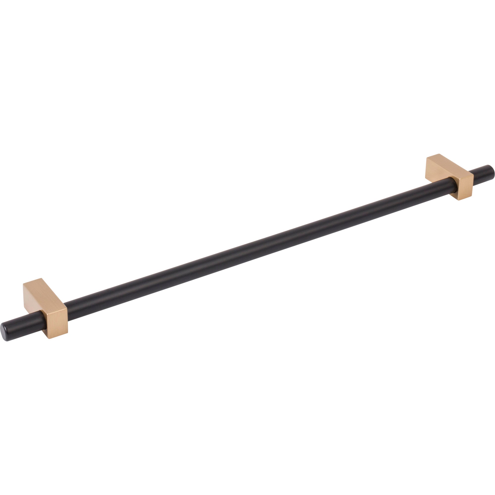 Jeffrey Alexander Larkin Cabinet Bar Pull Matte Black w/Satin Bronze / 305 mm