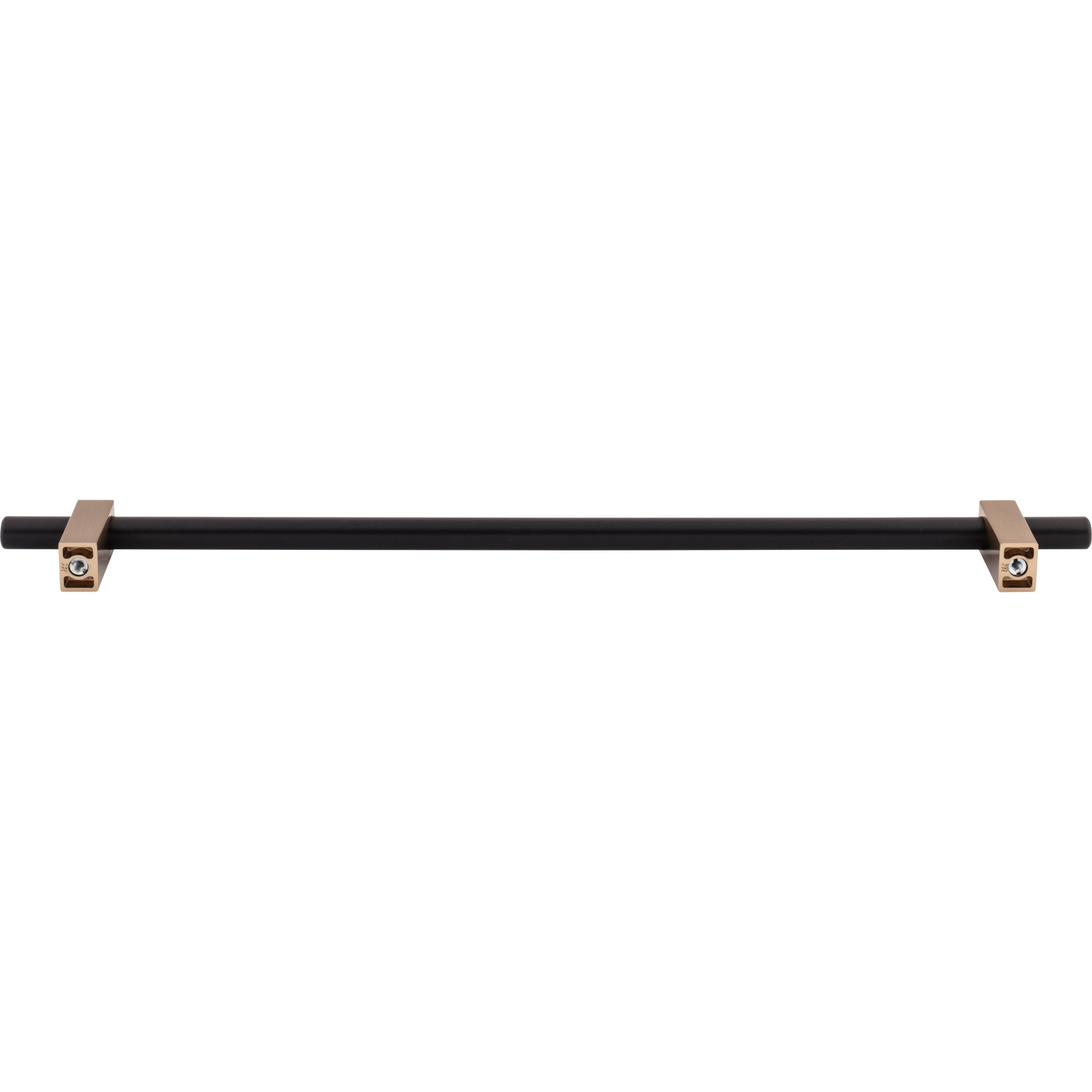 Jeffrey Alexander Larkin Cabinet Bar Pull Matte Black w/Satin Bronze / 305 mm