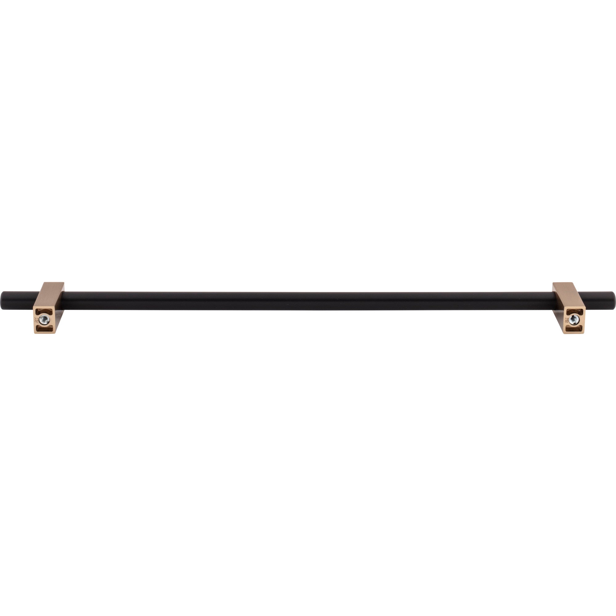 Jeffrey Alexander Larkin Cabinet Bar Pull Matte Black w/Satin Bronze / 305 mm