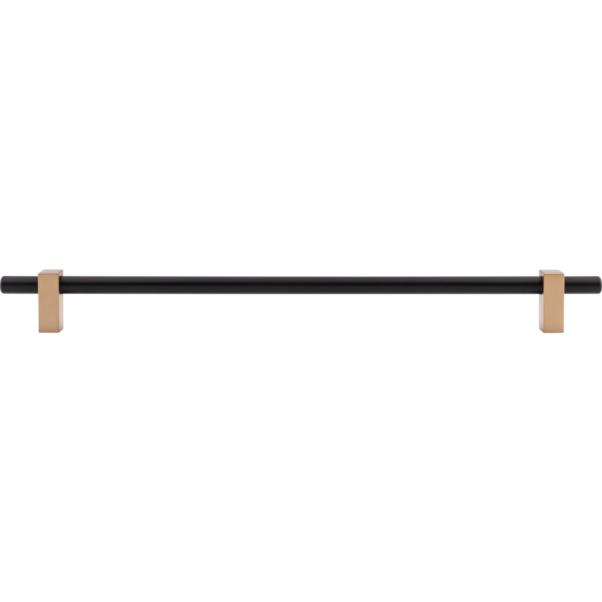 Jeffrey Alexander Larkin Cabinet Bar Pull Matte Black w/Satin Bronze / 305 mm