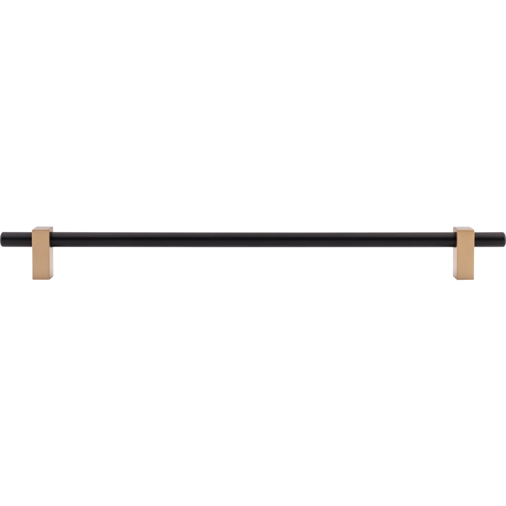 Jeffrey Alexander Larkin Cabinet Bar Pull Matte Black w/Satin Bronze / 305 mm
