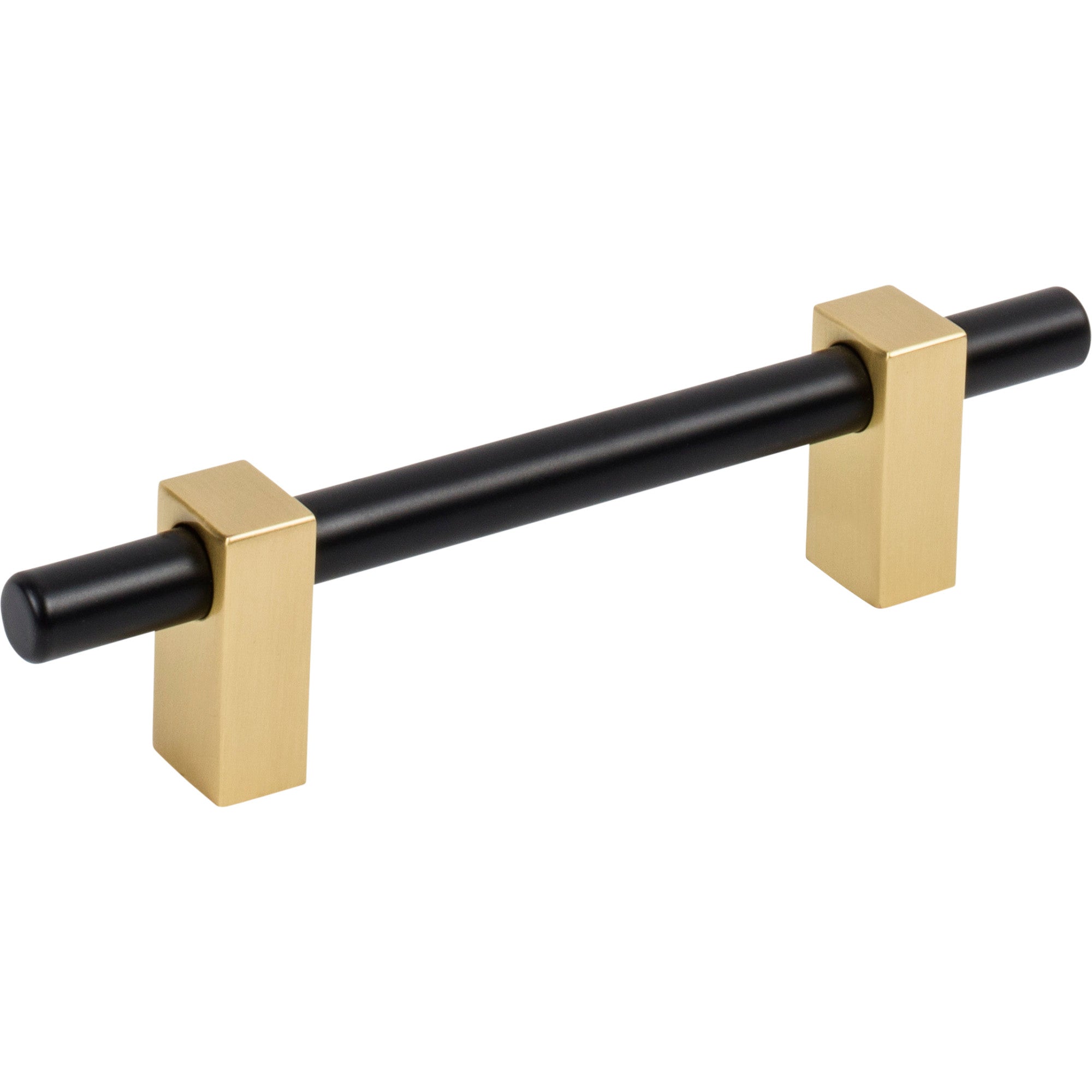 Jeffrey Alexander Larkin Cabinet Bar Pull Matte Black w/Brushed Gold / 96 mm