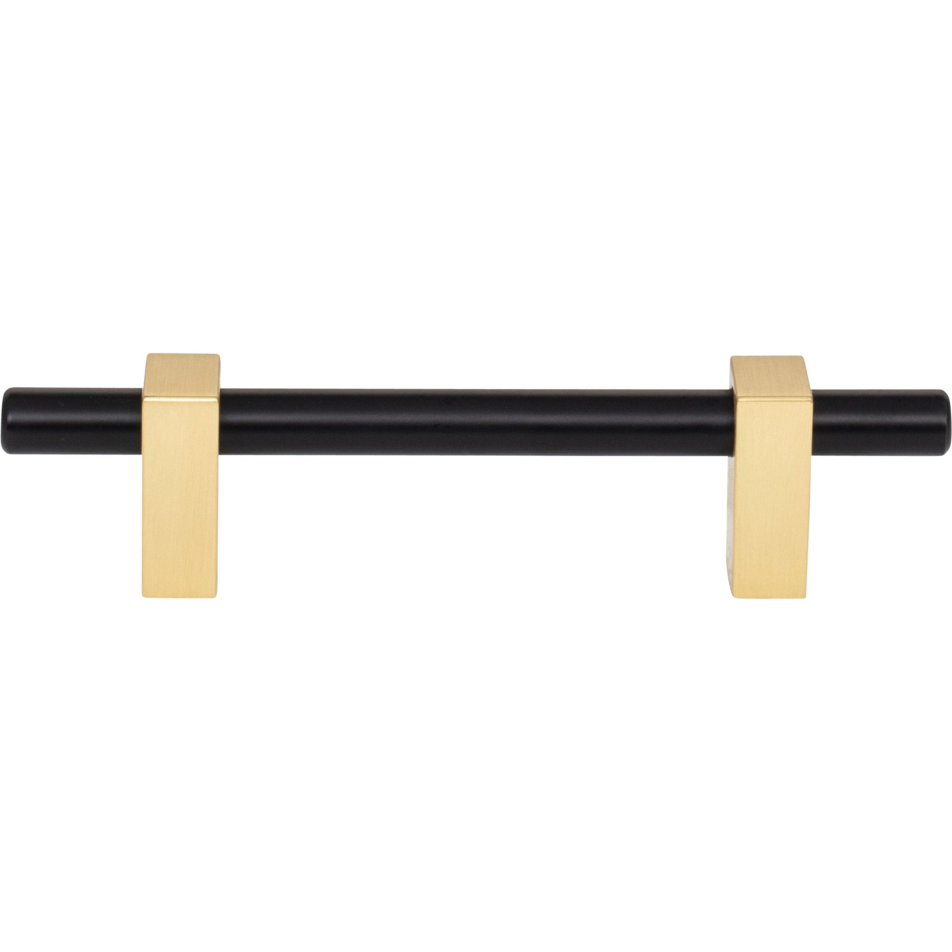 Jeffrey Alexander Larkin Cabinet Bar Pull Matte Black w/Brushed Gold / 96 mm