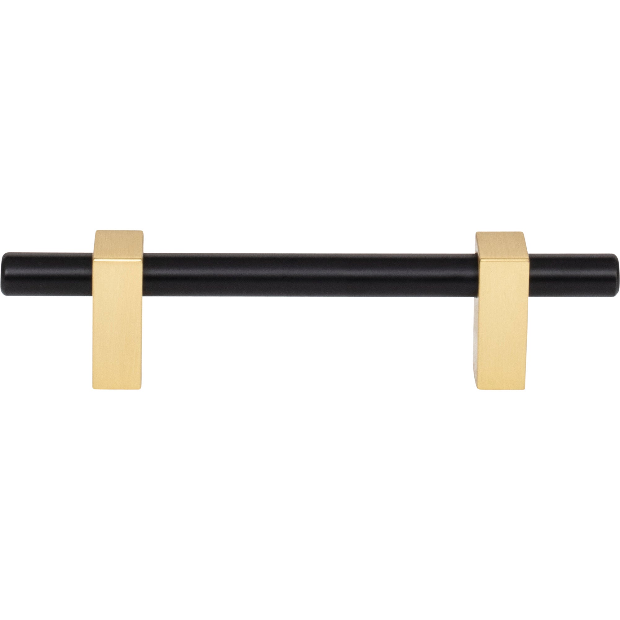 Jeffrey Alexander Larkin Cabinet Bar Pull Matte Black w/Brushed Gold / 96 mm