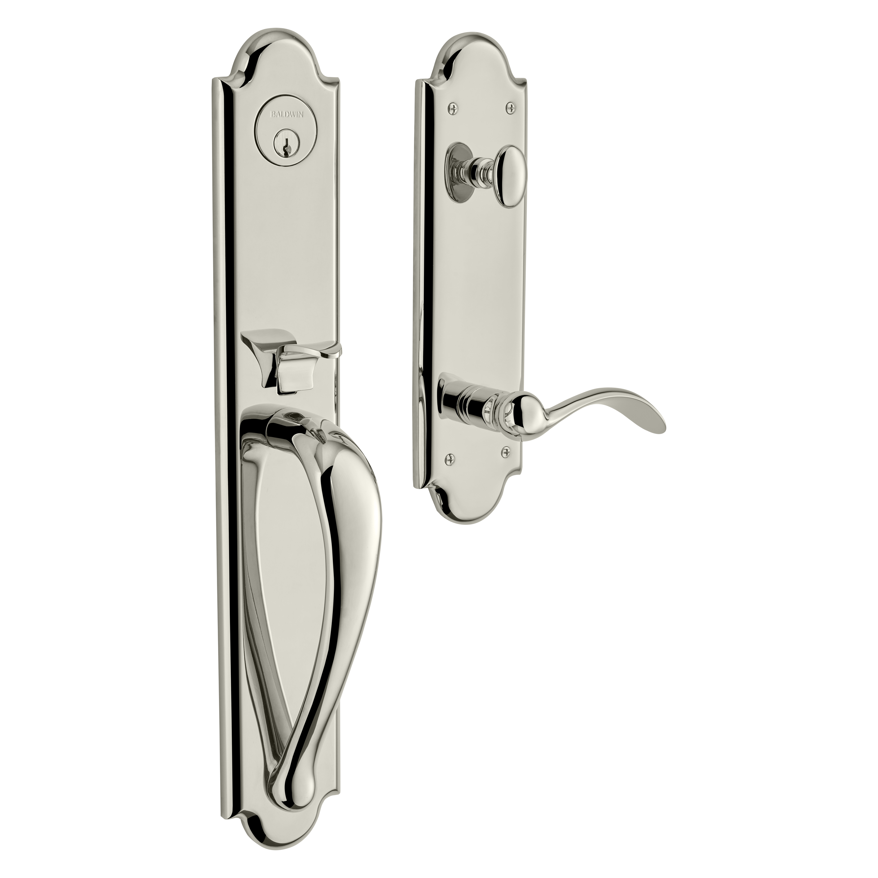 Baldwin Boulder Full Single Cylinder Handleset with 5452V Beavertail Lever