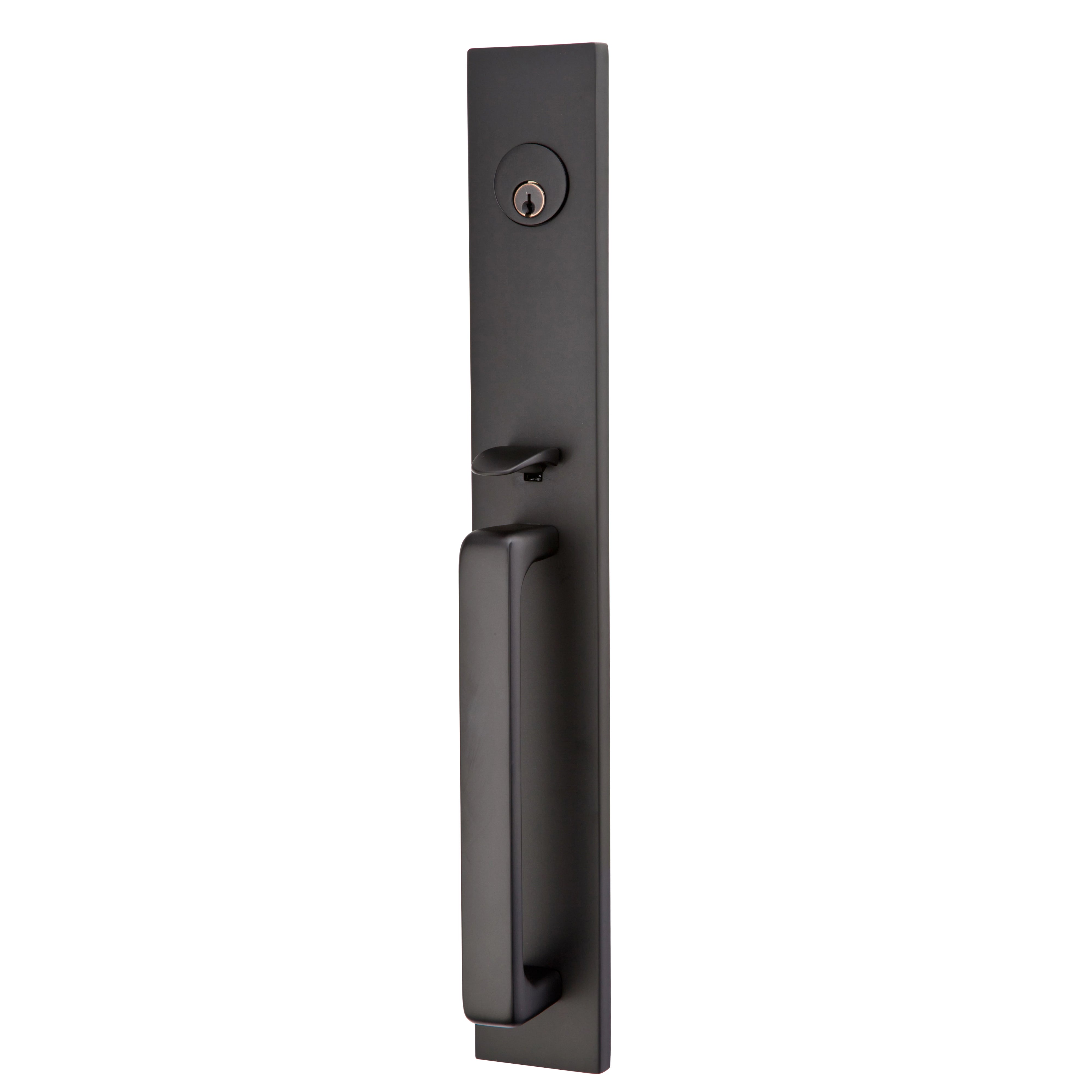 Emtek Lausanne Tubular Entryset Full Length with Bristol Glass Knob