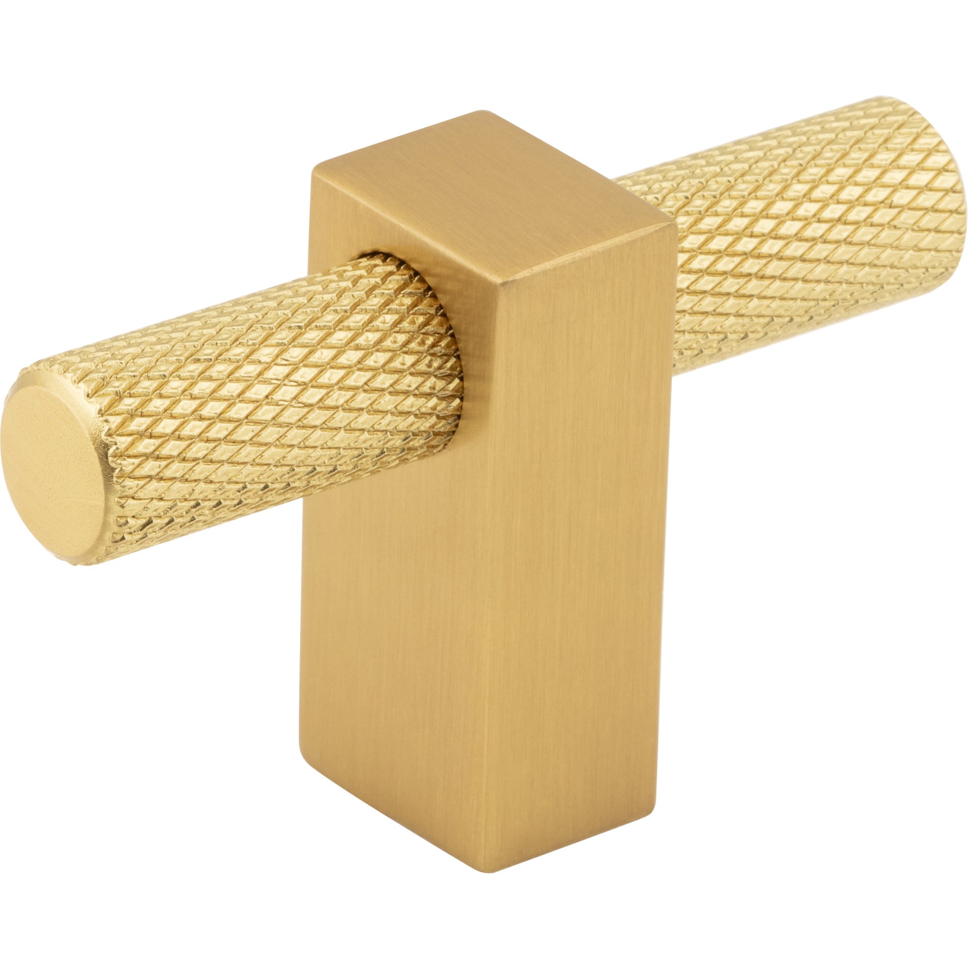 Jeffrey Alexander Larkin Knurled T-Knob Brushed Gold / 2-3/8"