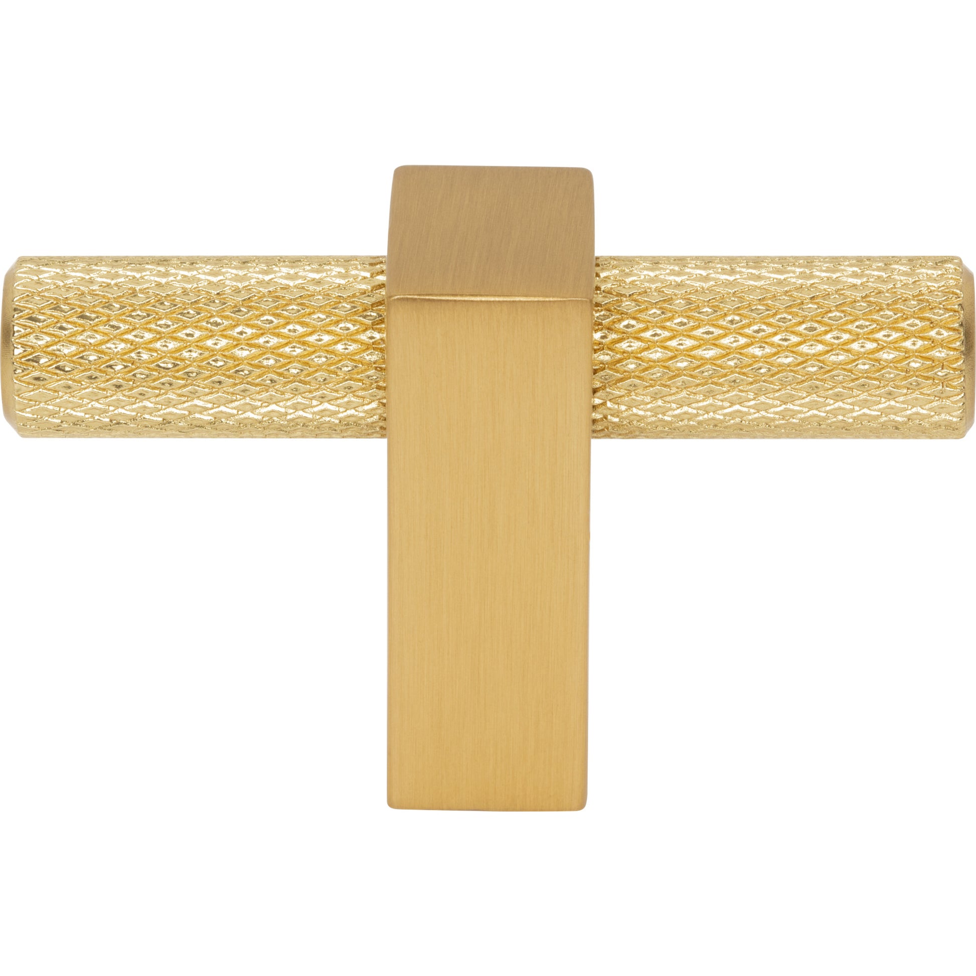 Jeffrey Alexander Larkin Knurled T-Knob Brushed Gold / 2-3/8"