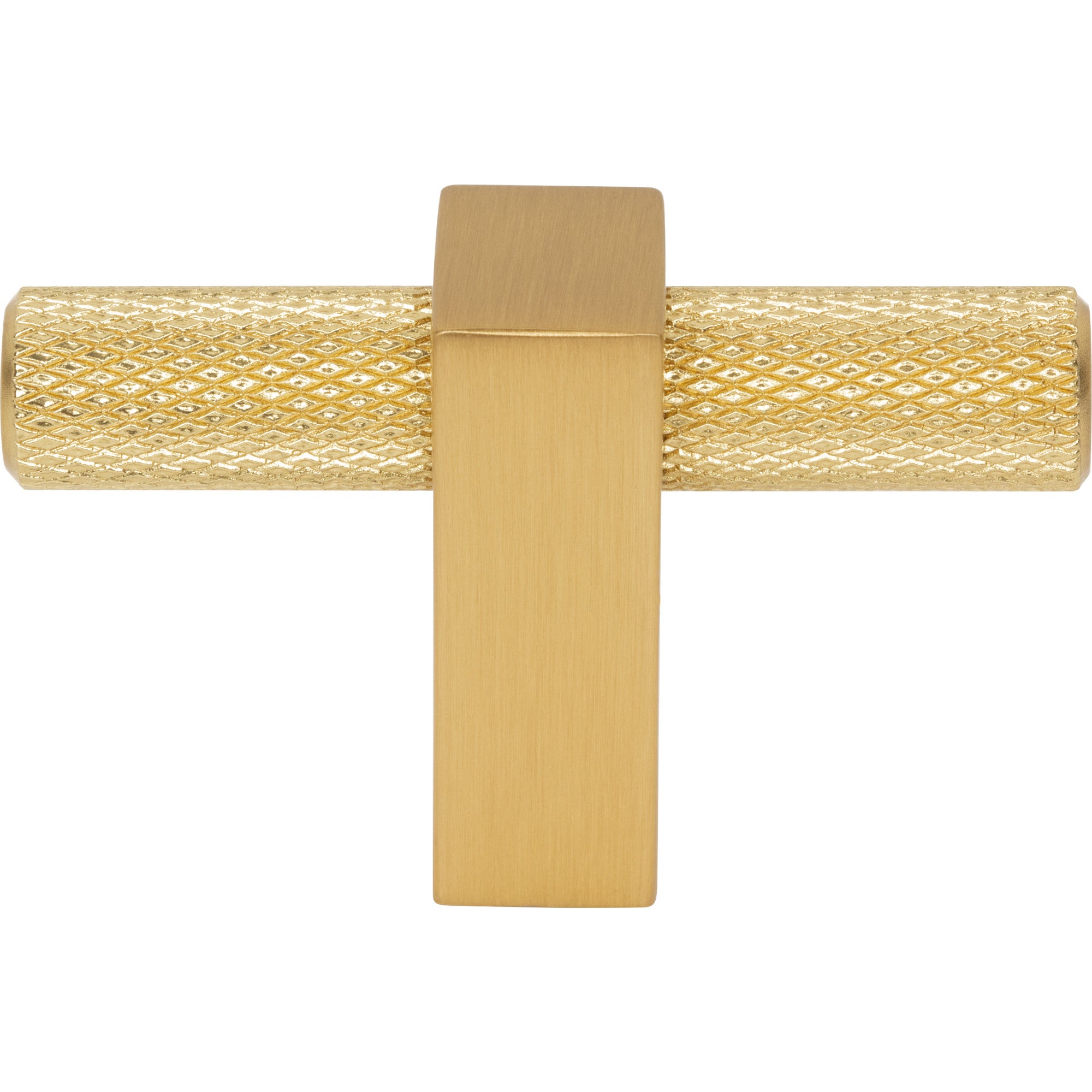 Jeffrey Alexander Larkin Knurled T-Knob Brushed Gold / 2-3/8"