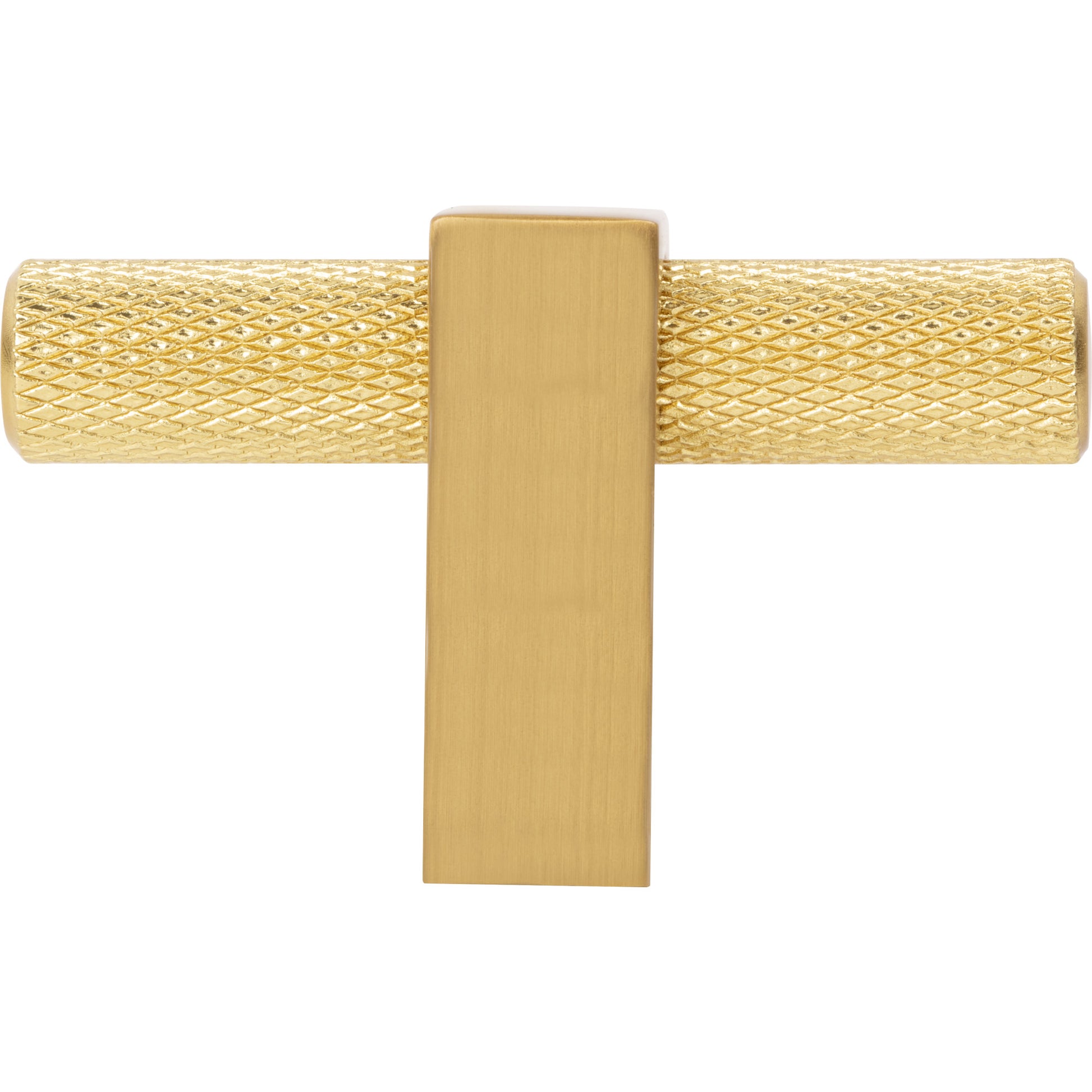 Jeffrey Alexander Larkin Knurled T-Knob Brushed Gold / 2-3/8"