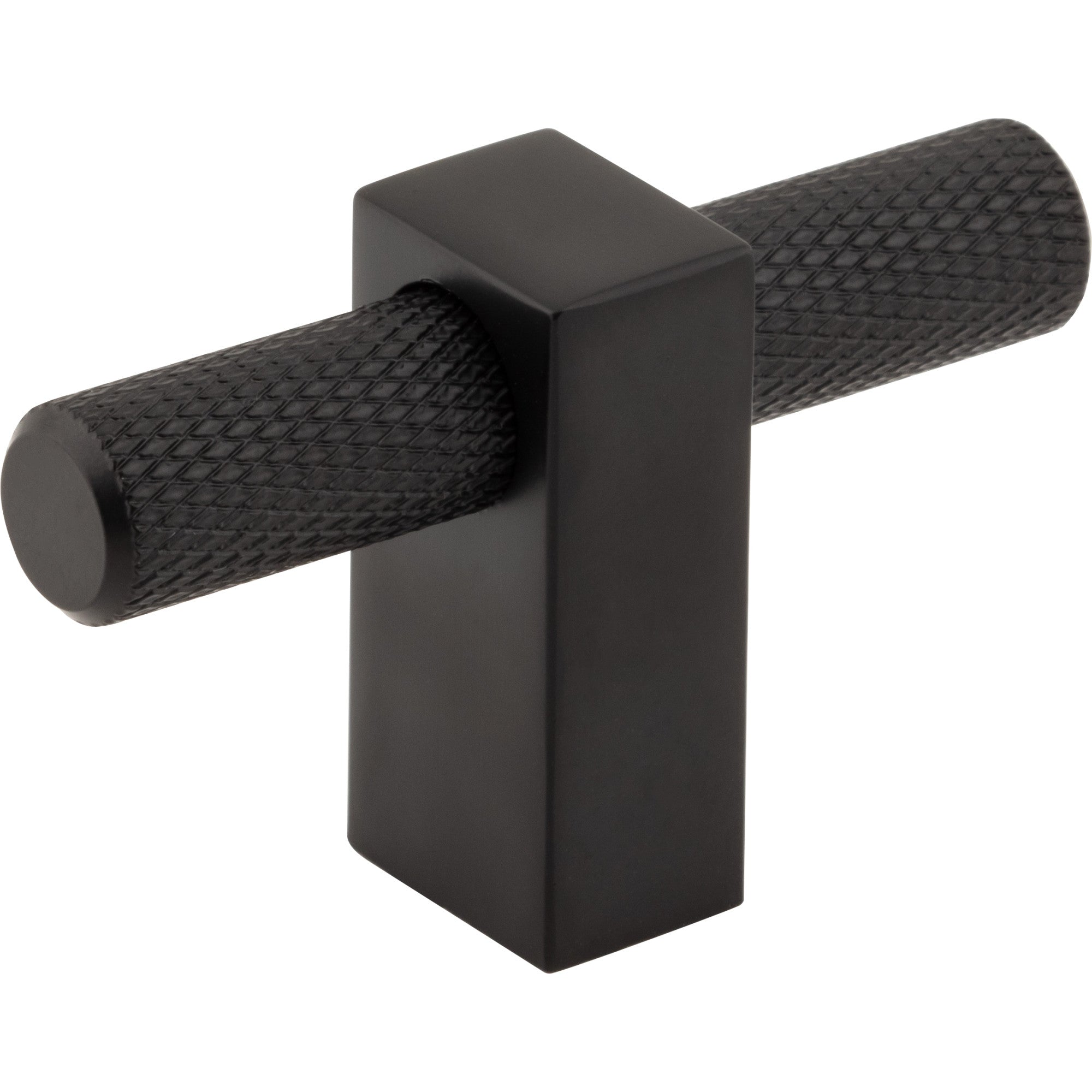 Jeffrey Alexander Larkin Knurled T-Knob Matte Black / 2-3/8"