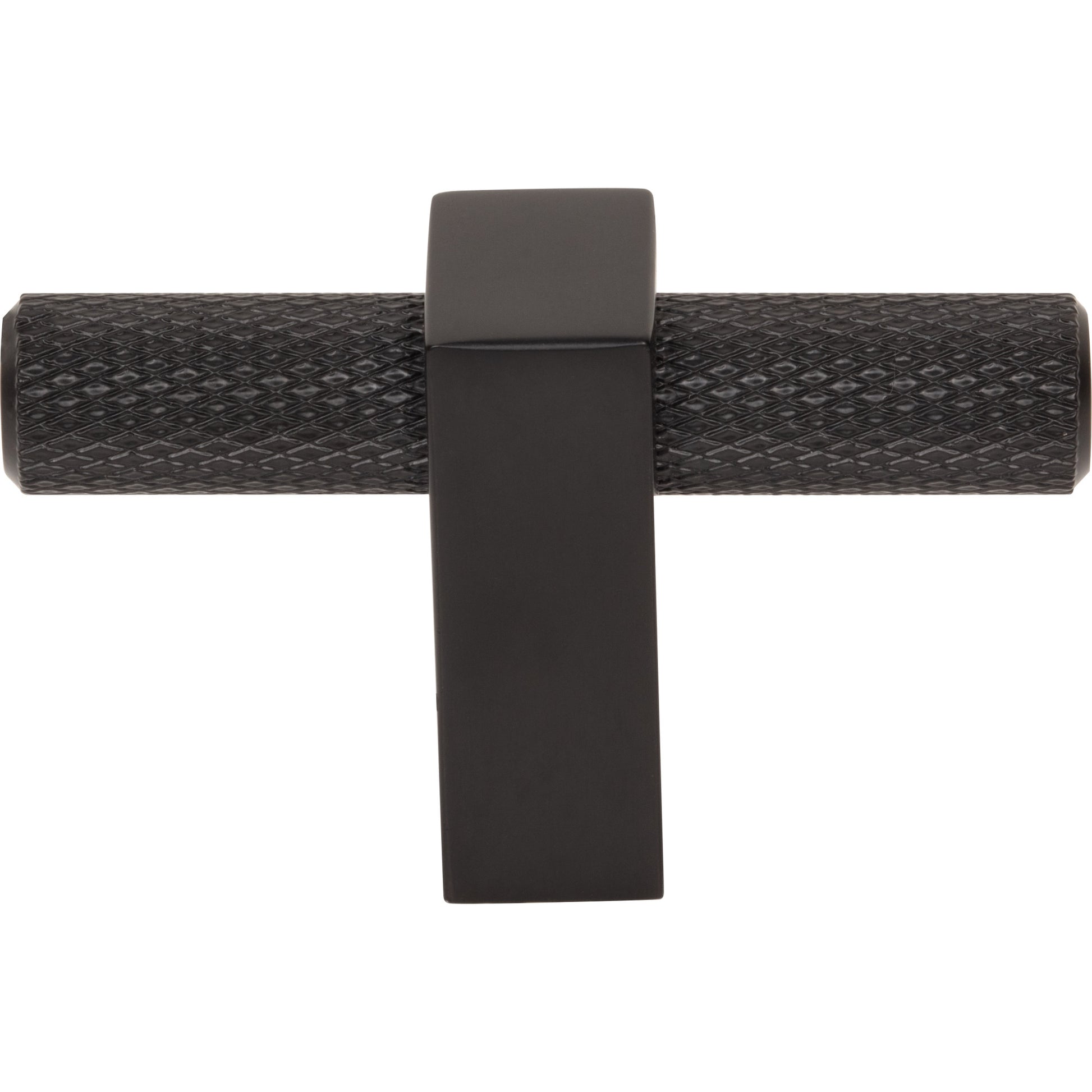Jeffrey Alexander Larkin Knurled T-Knob Matte Black / 2-3/8"