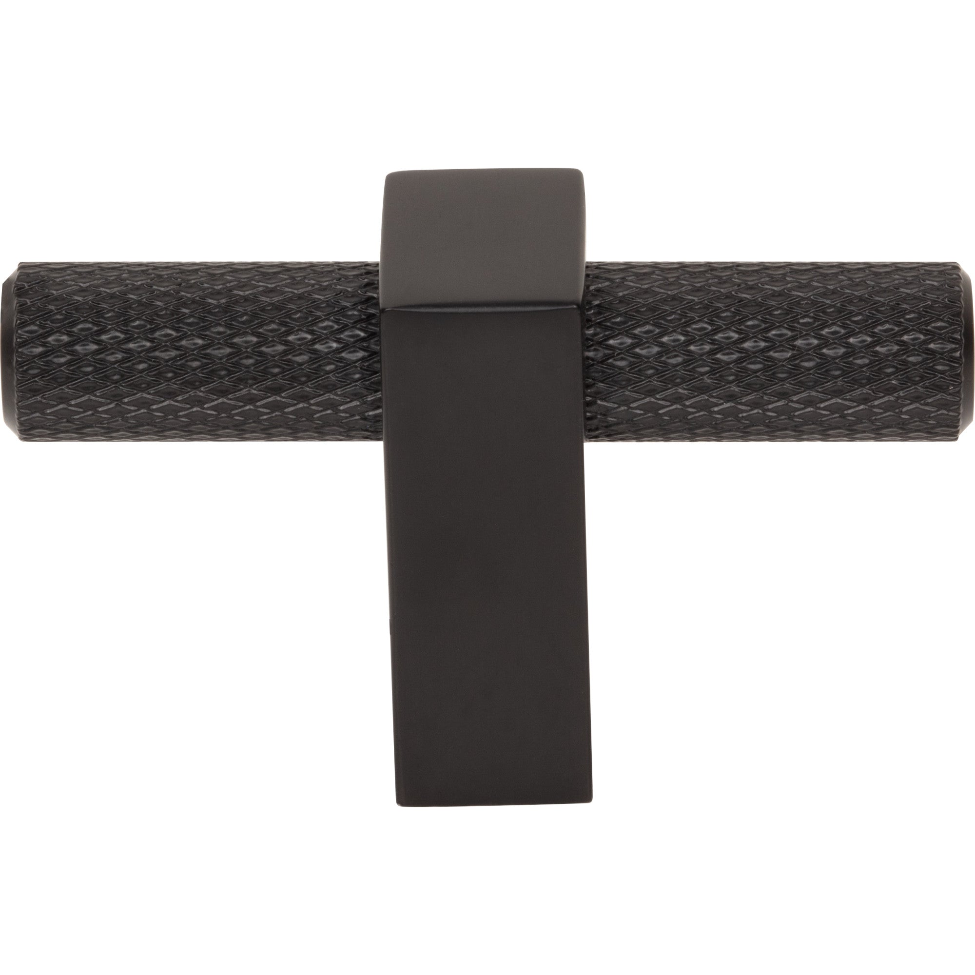 Jeffrey Alexander Larkin Knurled T-Knob Matte Black / 2-3/8"