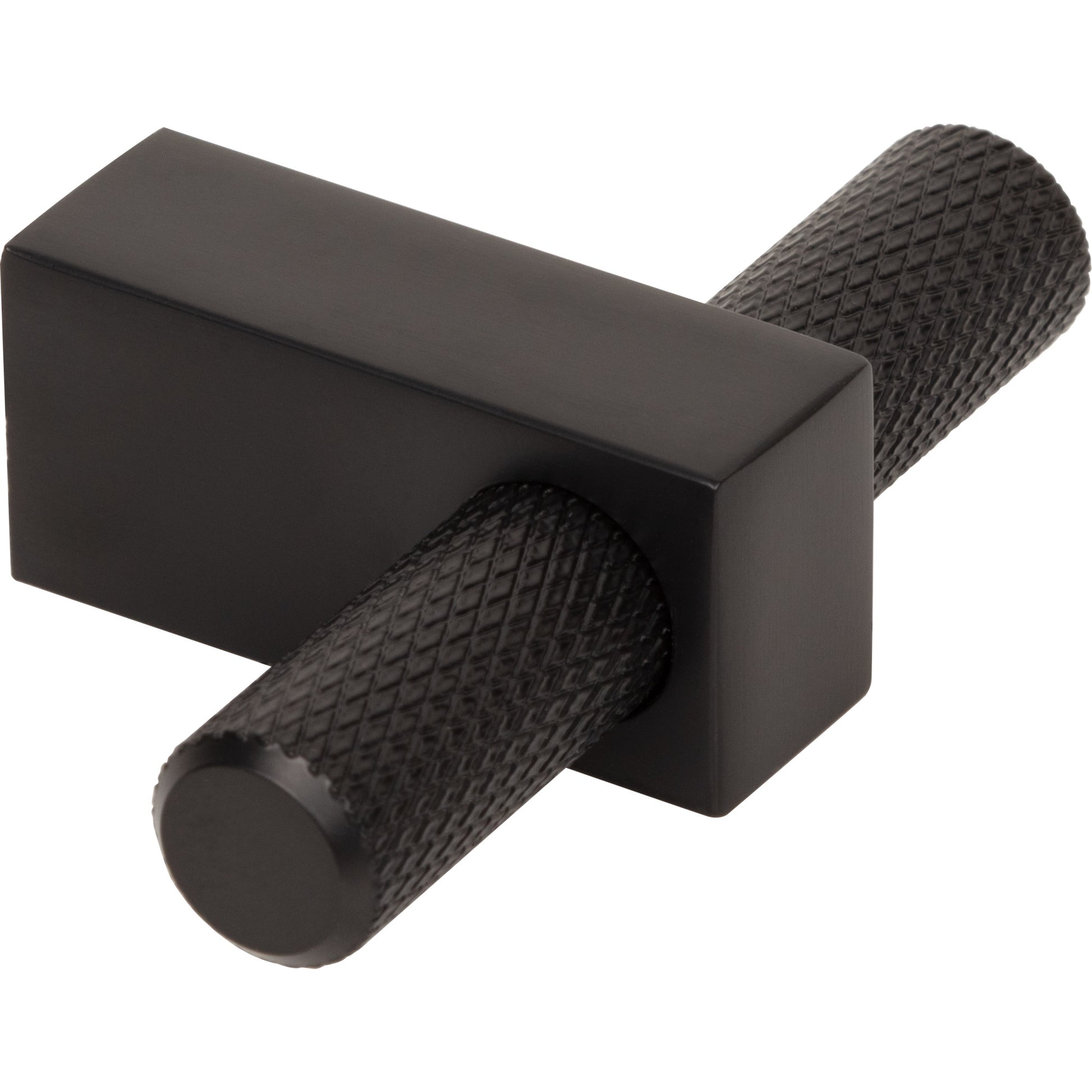 Jeffrey Alexander Larkin Knurled T-Knob Matte Black / 2-3/8"