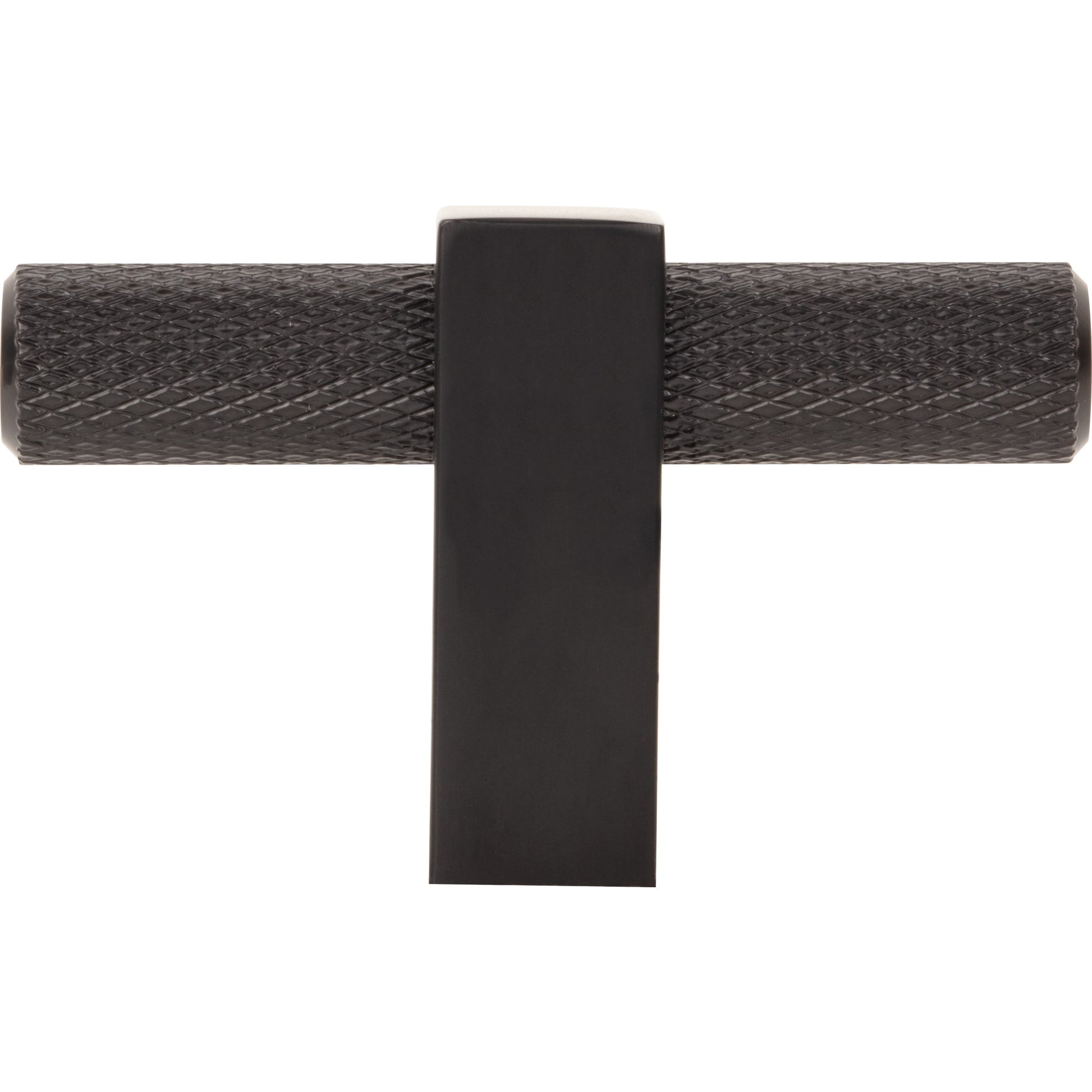 Jeffrey Alexander Larkin Knurled T-Knob Matte Black / 2-3/8"