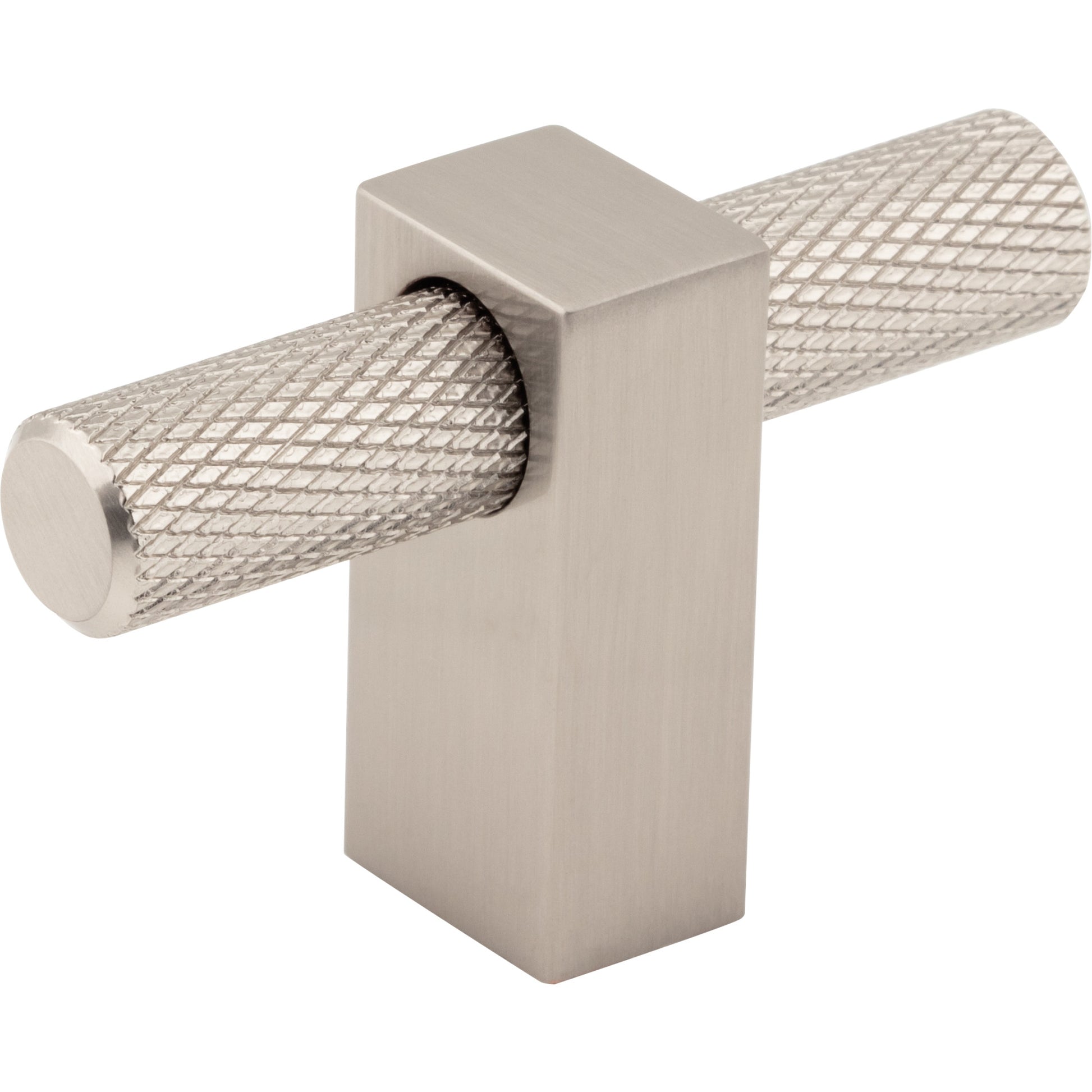 Jeffrey Alexander Larkin Knurled T-Knob Satin Nickel / 2-3/8"