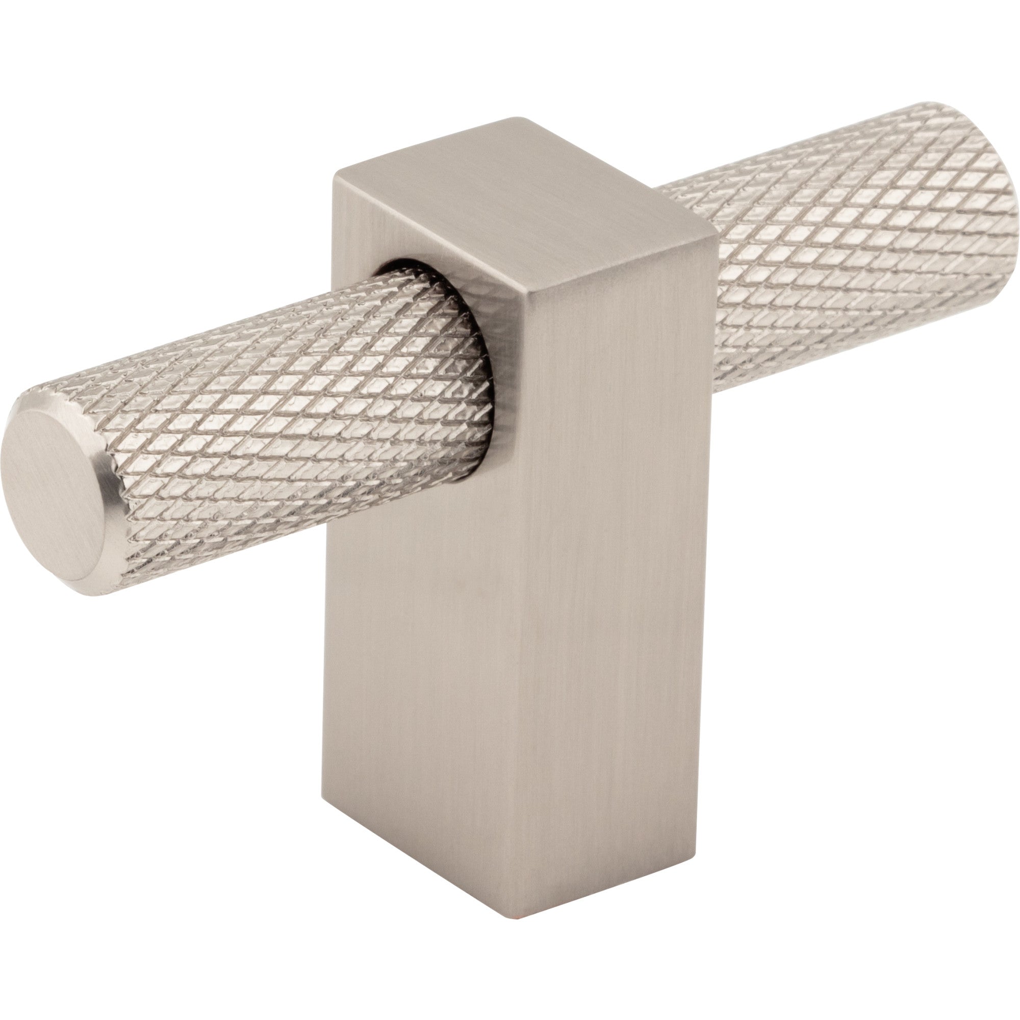 Jeffrey Alexander Larkin Knurled T-Knob Satin Nickel / 2-3/8"