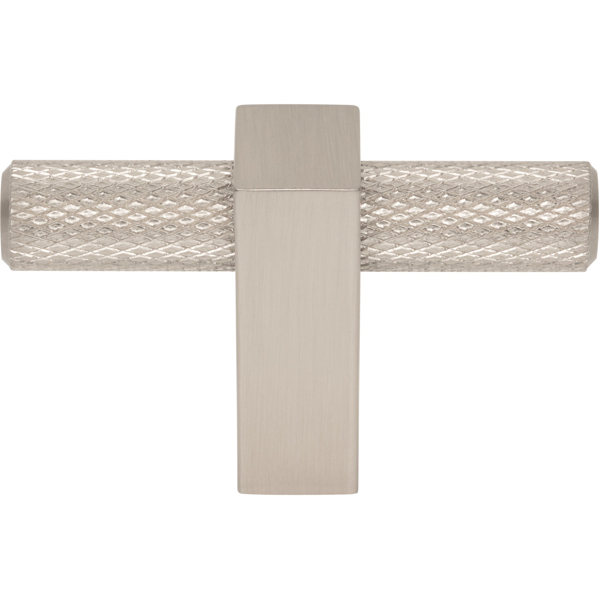 Jeffrey Alexander Larkin Knurled T-Knob Satin Nickel / 2-3/8"
