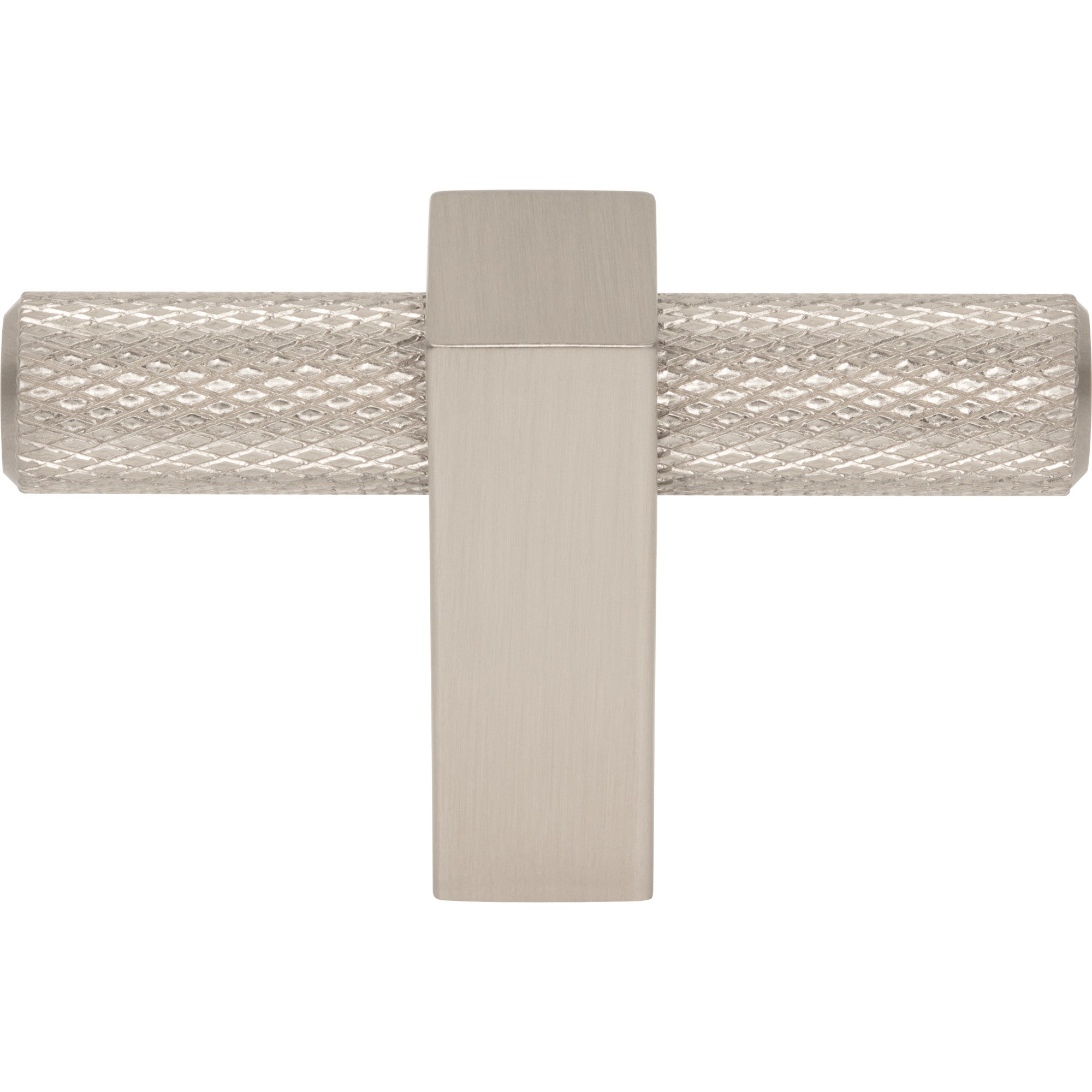 Jeffrey Alexander Larkin Knurled T-Knob Satin Nickel / 2-3/8"